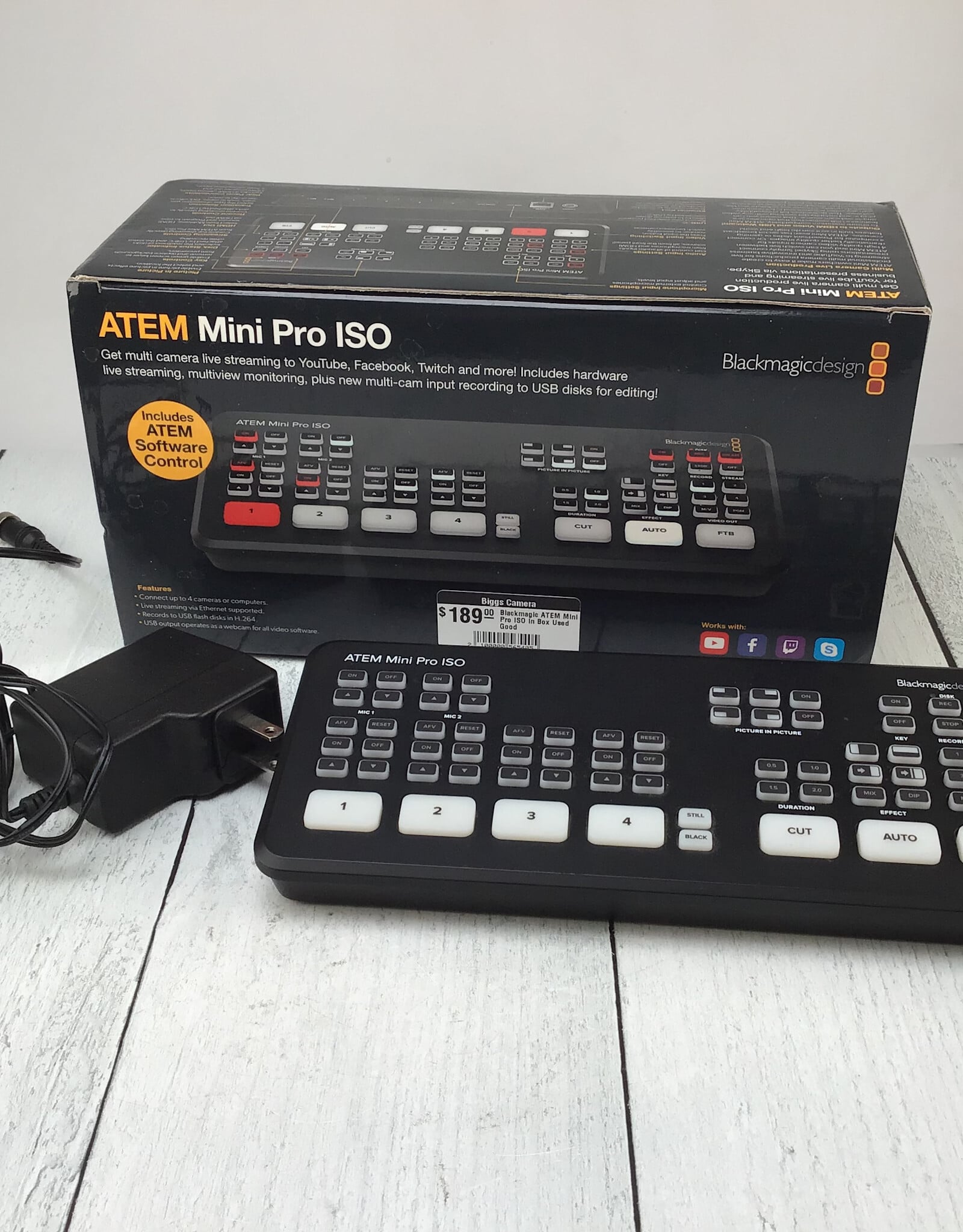 Blackmagic Design Blackmagic ATEM Mini Pro ISO in Box Used Good