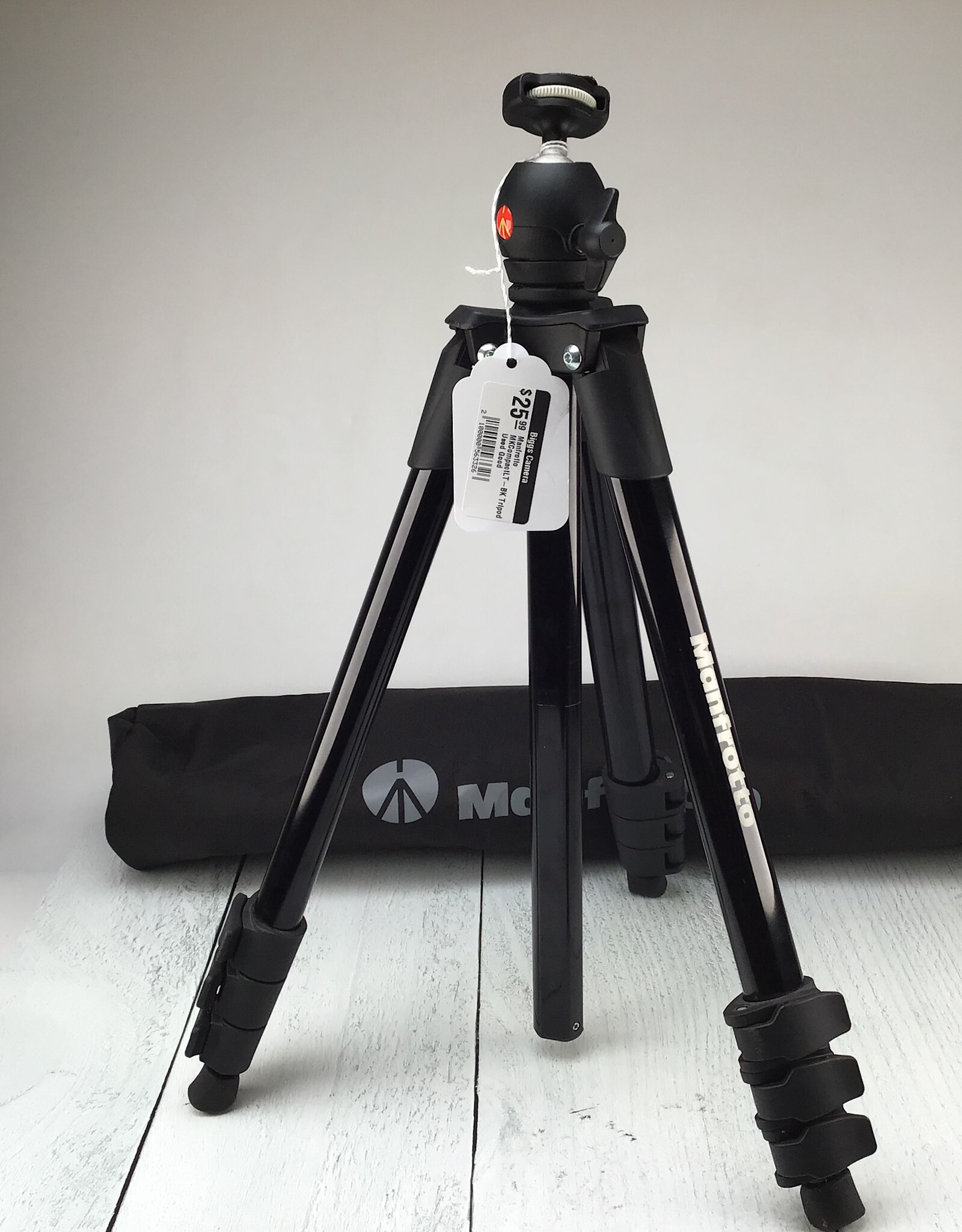 MANFROTTO Manfrotto MKCompactLT-BK Tripod Used Good