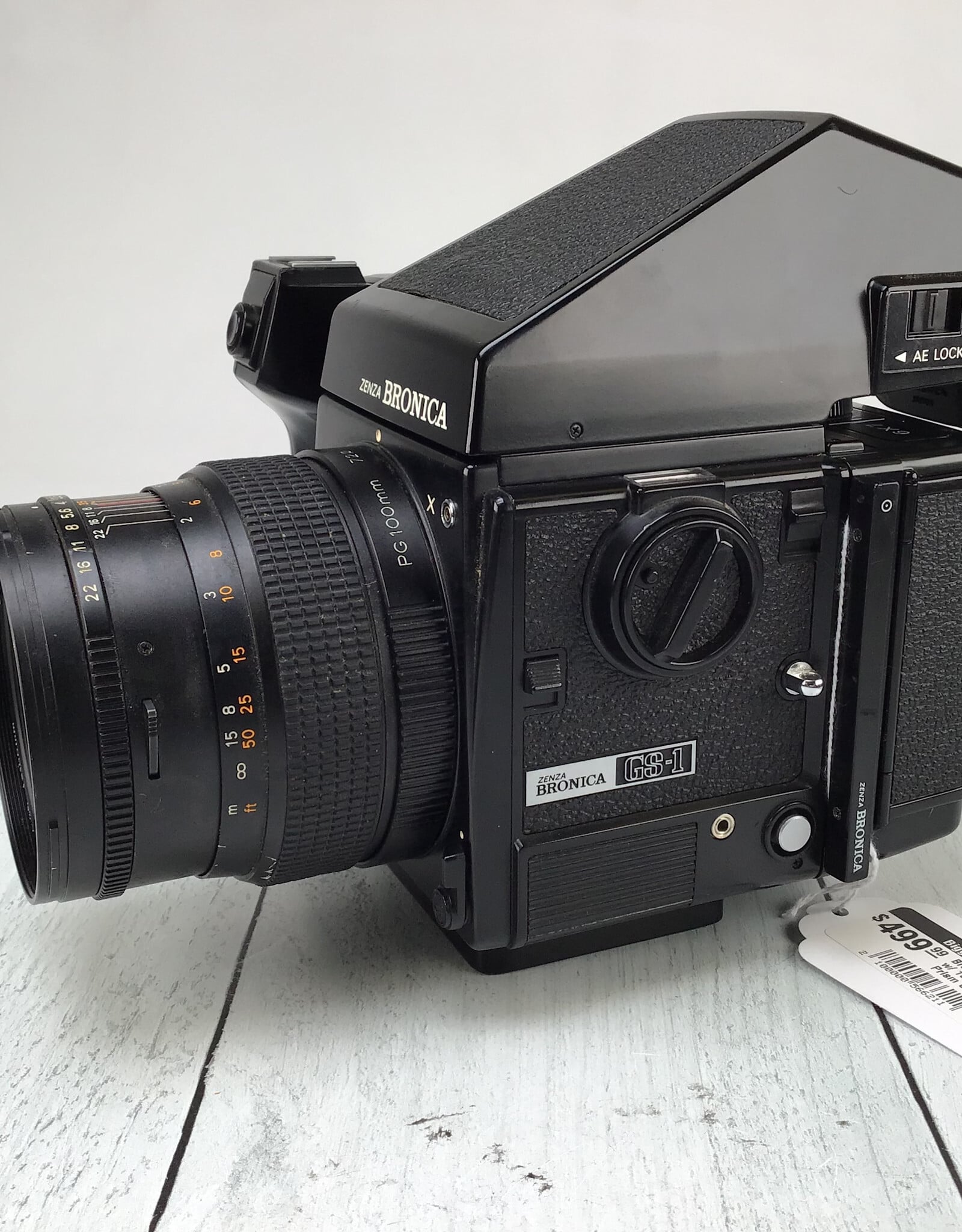 Bronica Bronica GS-1 Camera w/ 100mm, 120 back, Prism Used Good