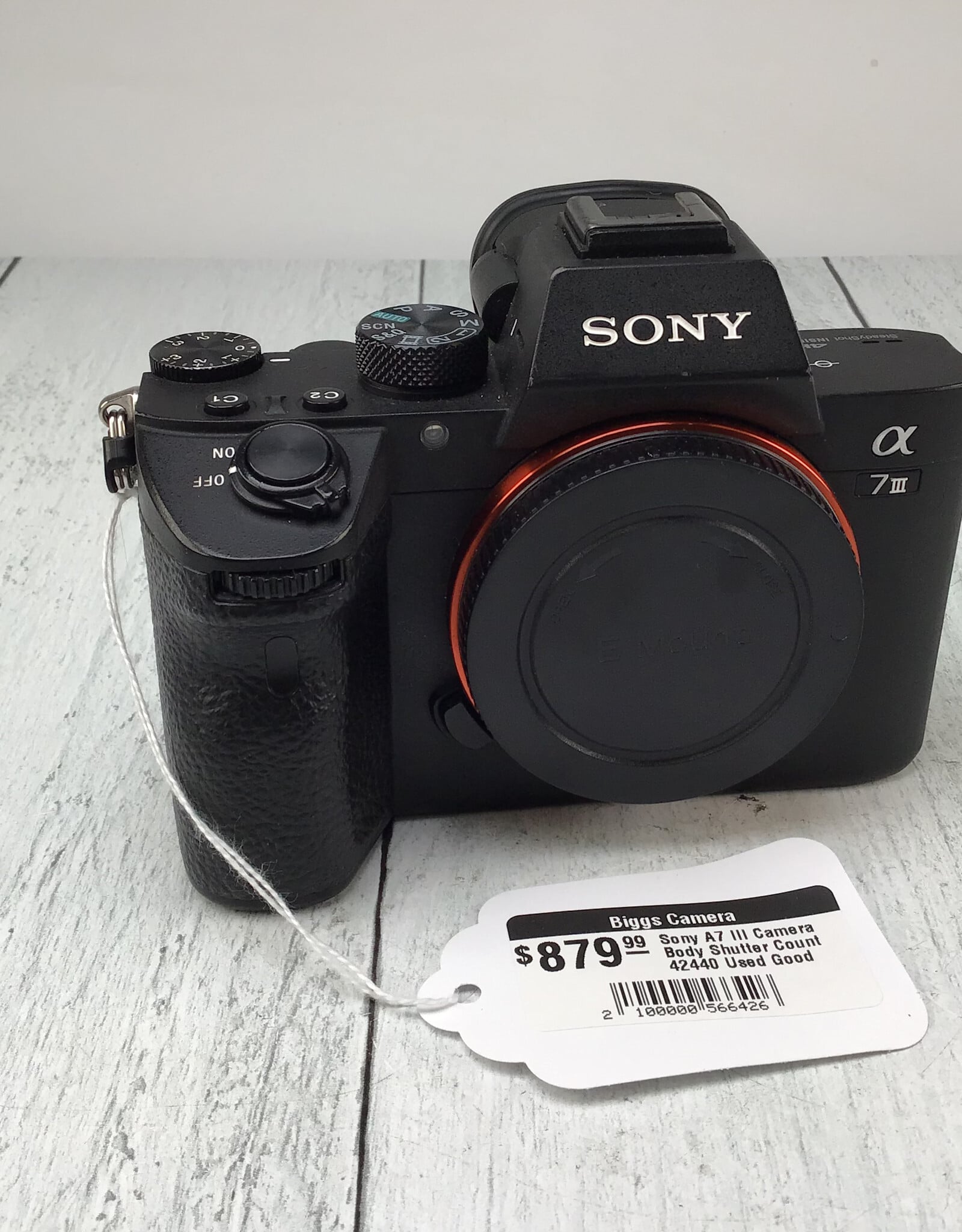 SONY Sony A7 III Camera Body Shutter Count 42440 Used Good