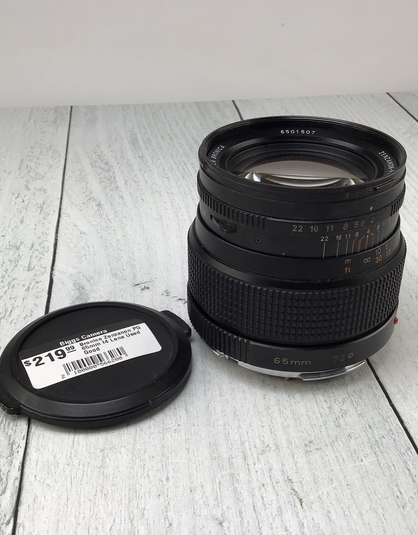 Bronica Bronica Zenzanon PG 65mm f4 Lens Used Good
