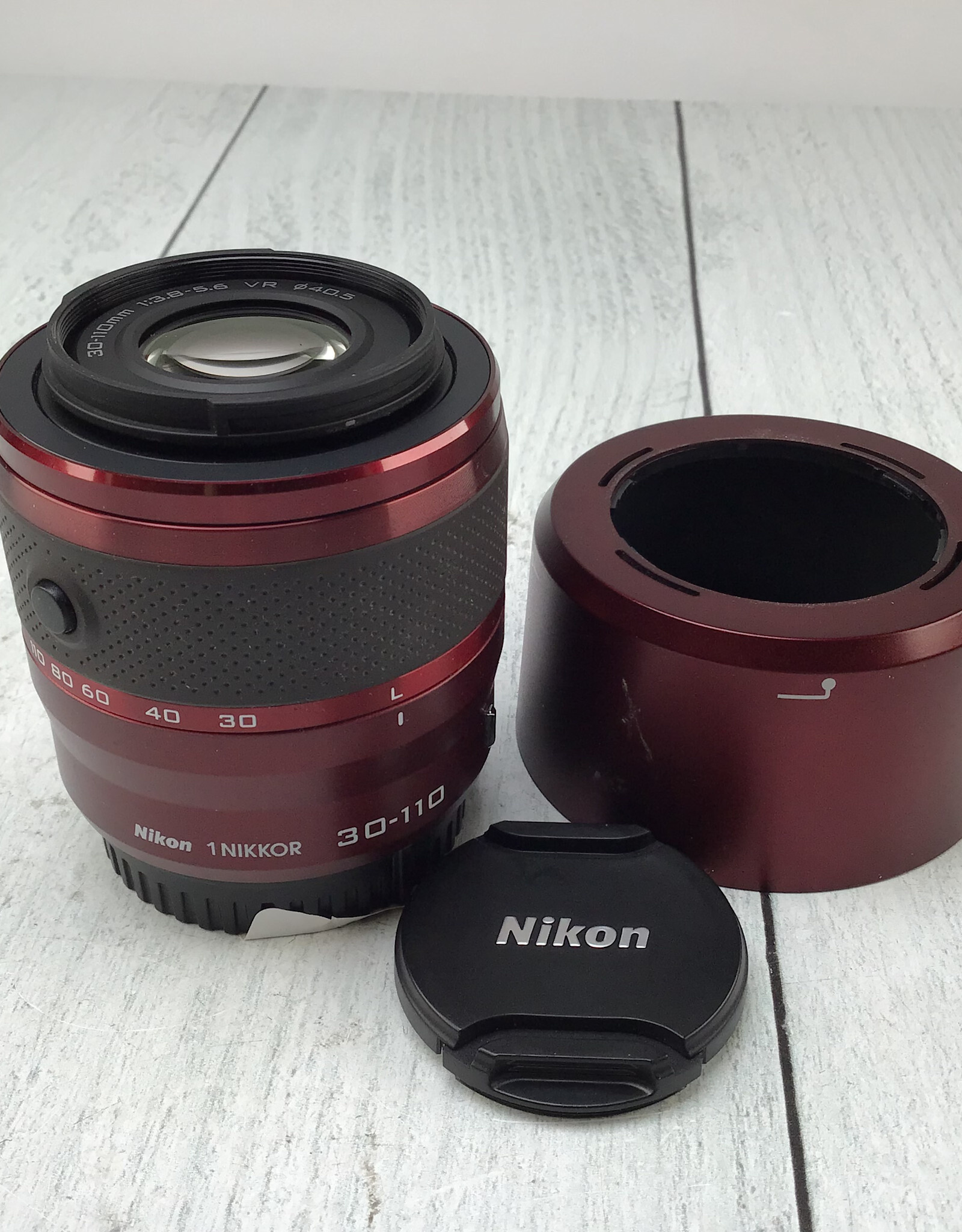 NIKON Nikon 1 Nikkor 30-110mm f3.8-5.6 VR Lens Red Used Good