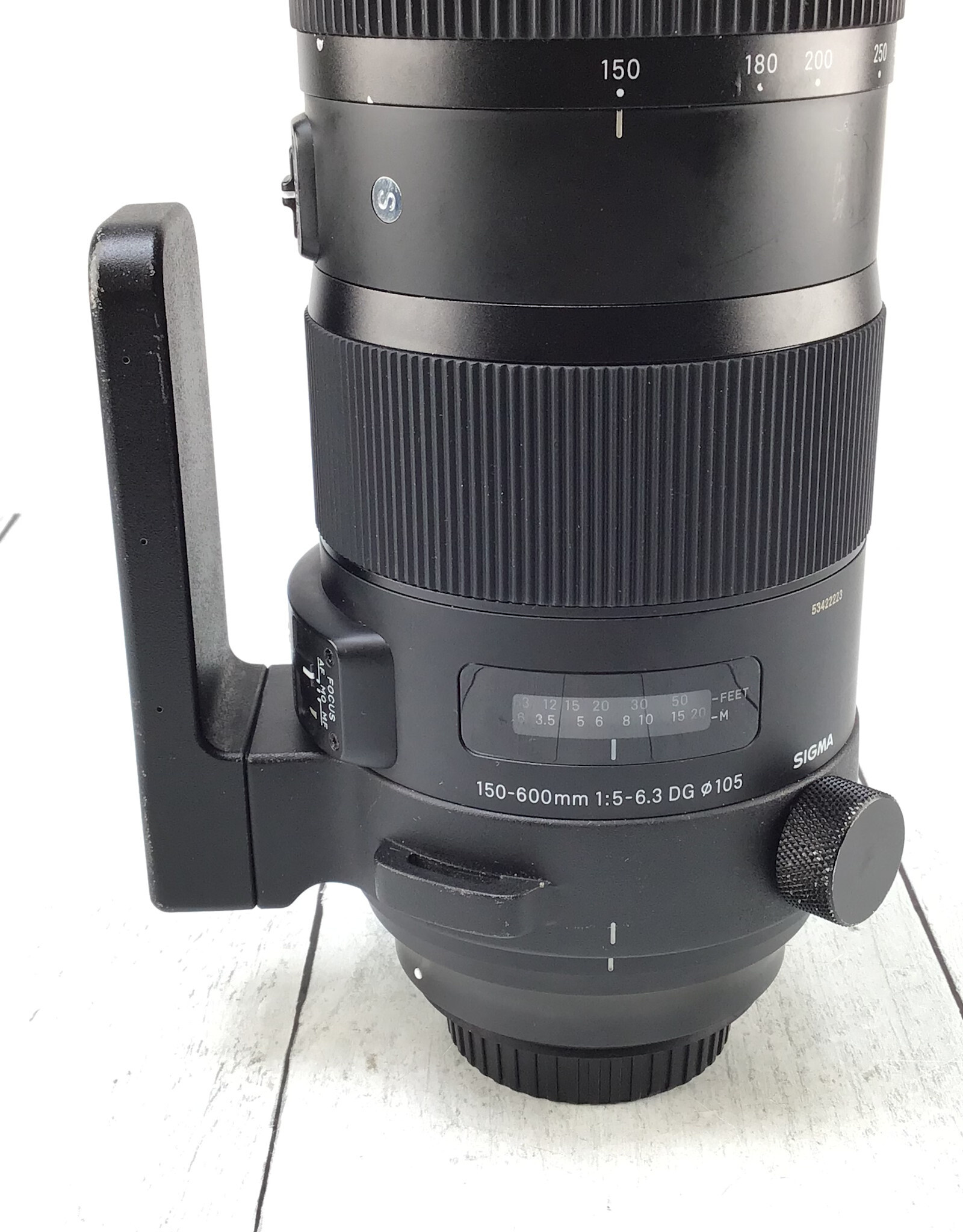 SIGMA Sigma 150-600mm f5-6.3 DG Sports Lens for Canon EF Used Fair