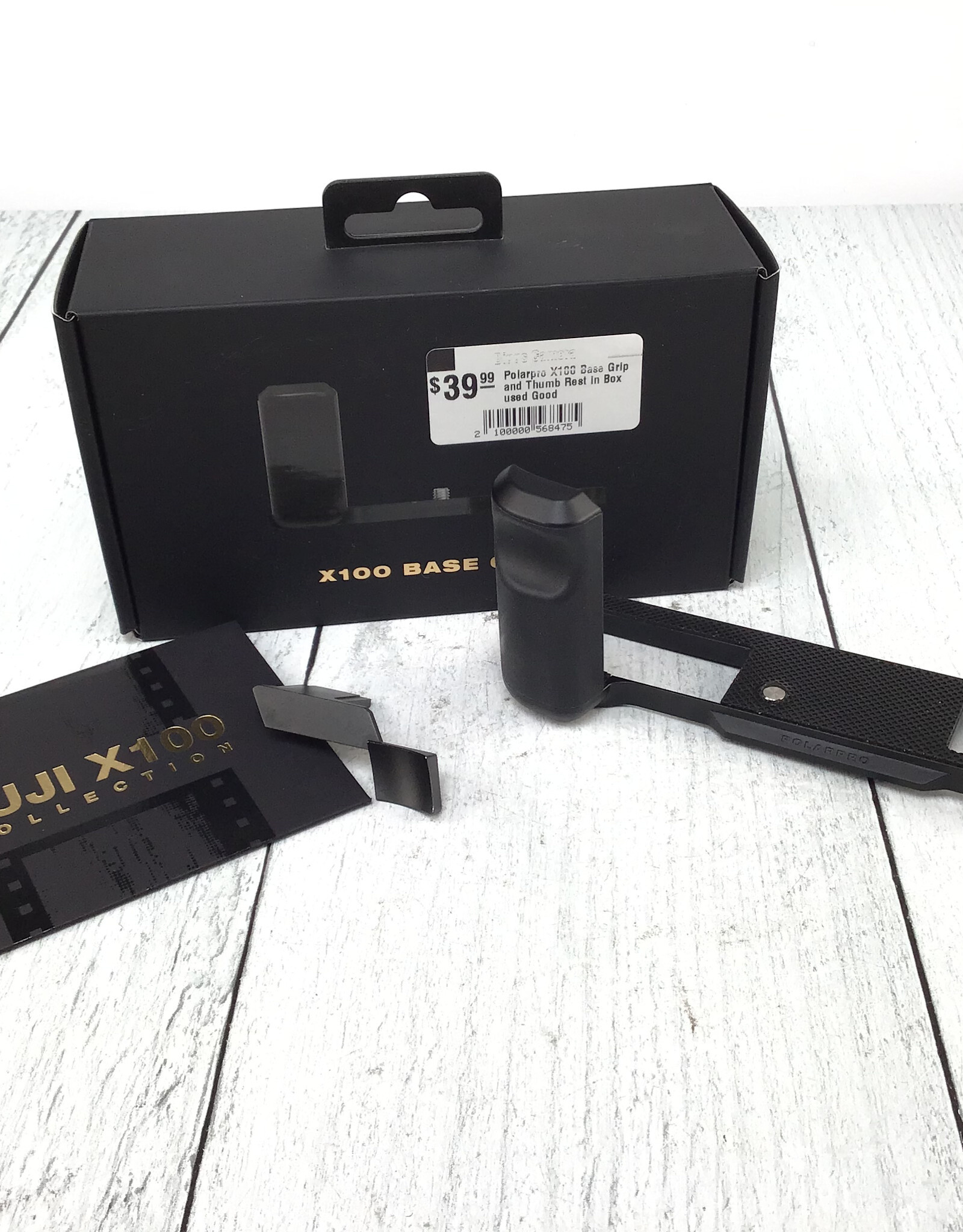 FUJI Polarpro X100 Base Grip and Thumb Rest in Box used Good
