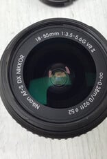 NIKON Nikon AF-S DX Nikkor 18-55mm f3.5-5.6G VR II Lens Used Good