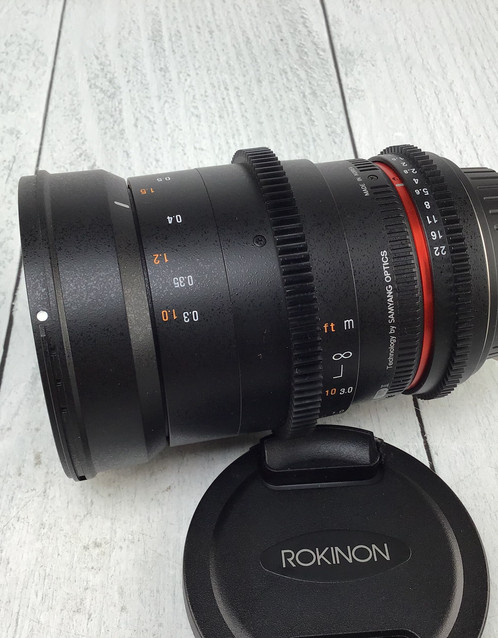 ROKINON Rokinon 35mm T1.5 Cinema Lens for Canon EF Used Good