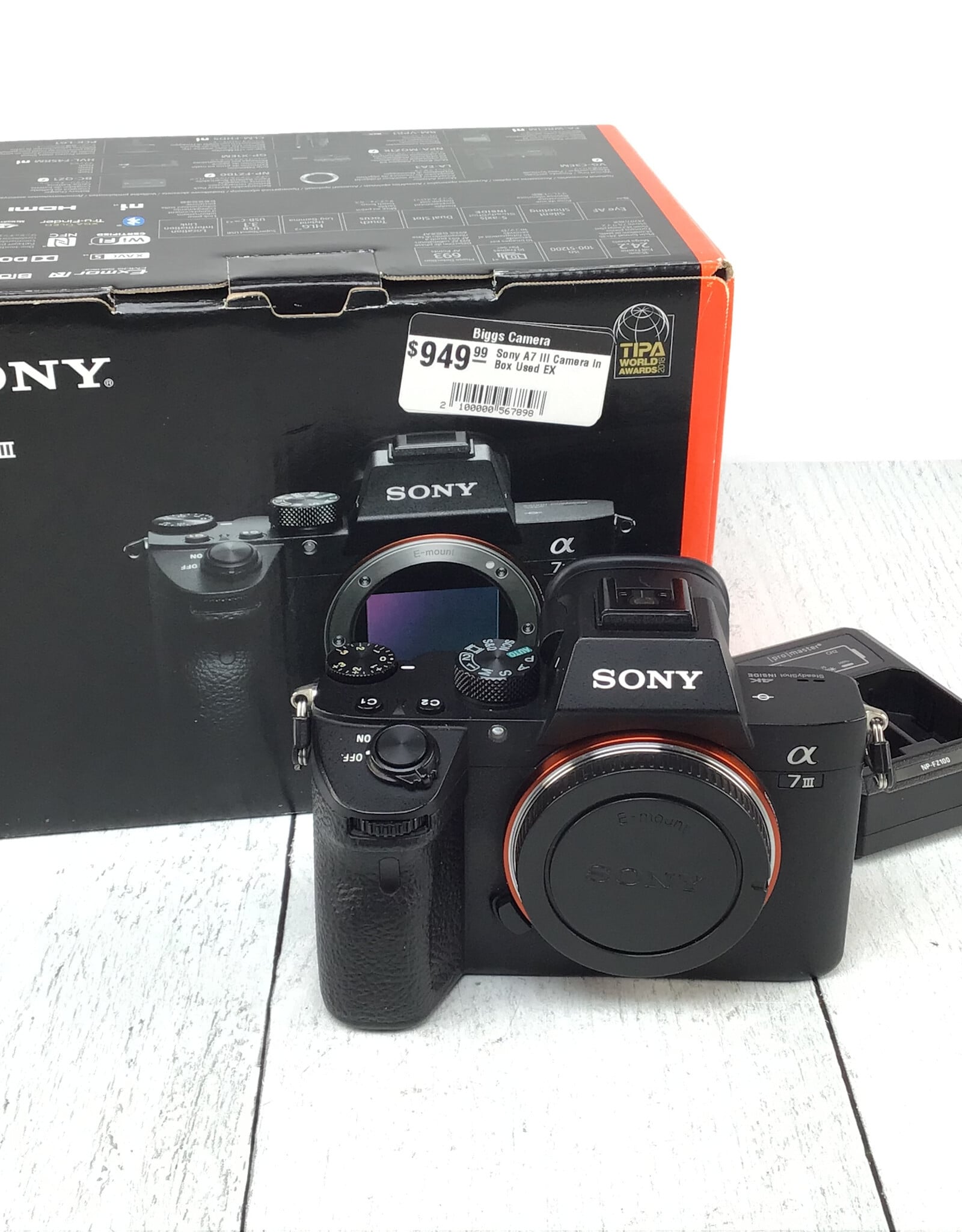 SONY Sony A7 III Camera in Box Shutter Count 50299 Used EX