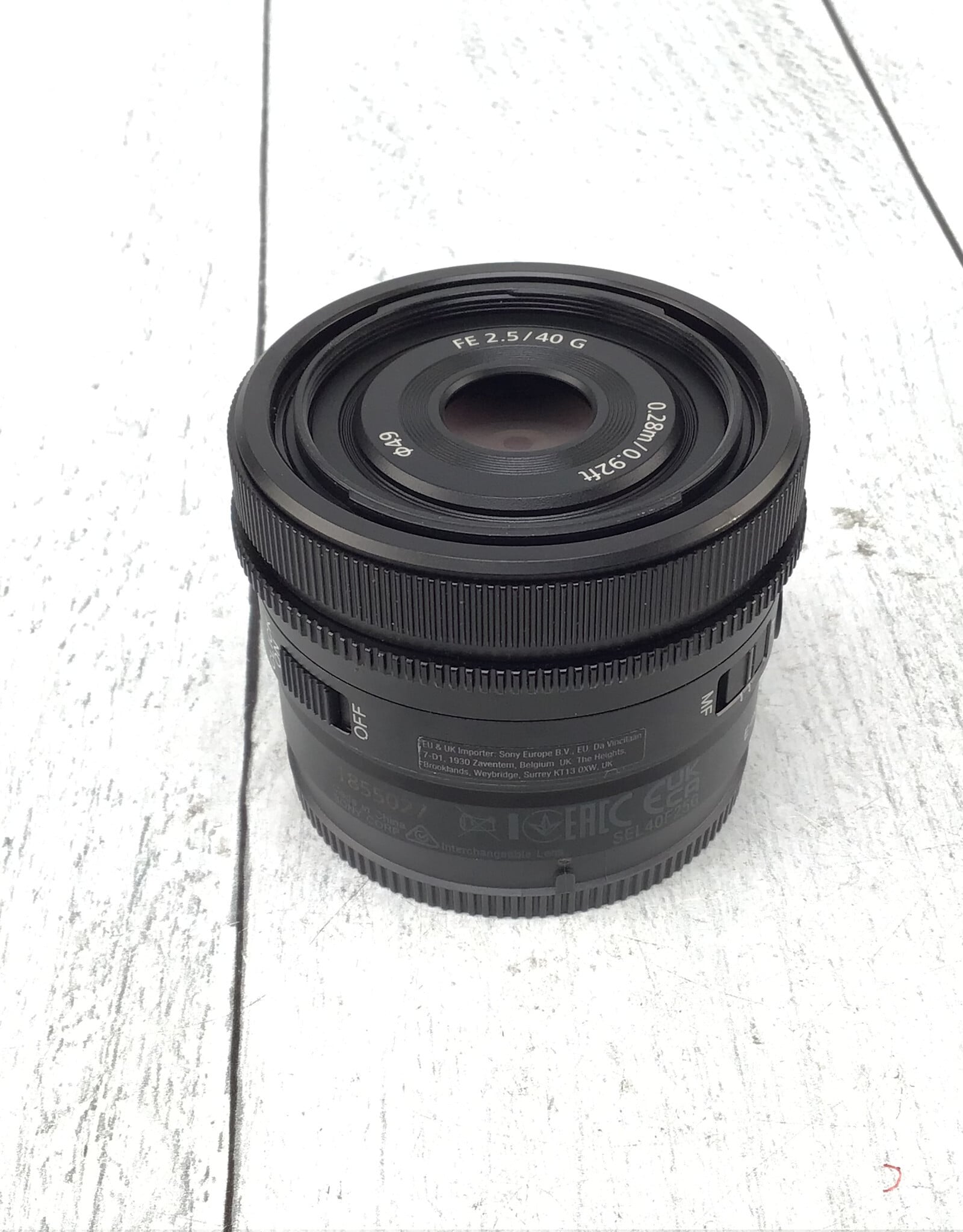 SONY Sony 40mm F2.5 G Lens in Box Used Good