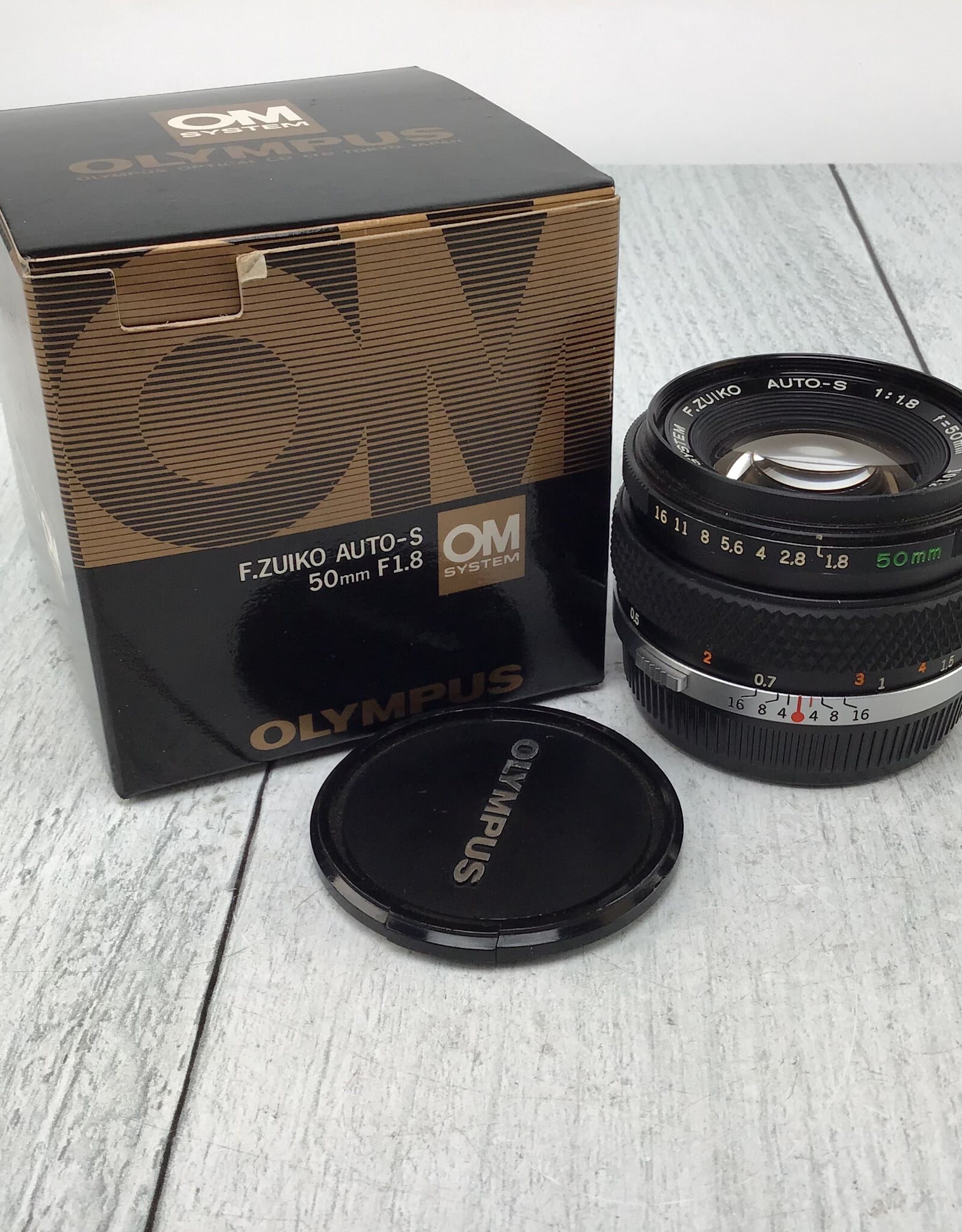 OLYMPUS Olympus OM Auto-S 50mm f1.8 Lens in Box Used Good