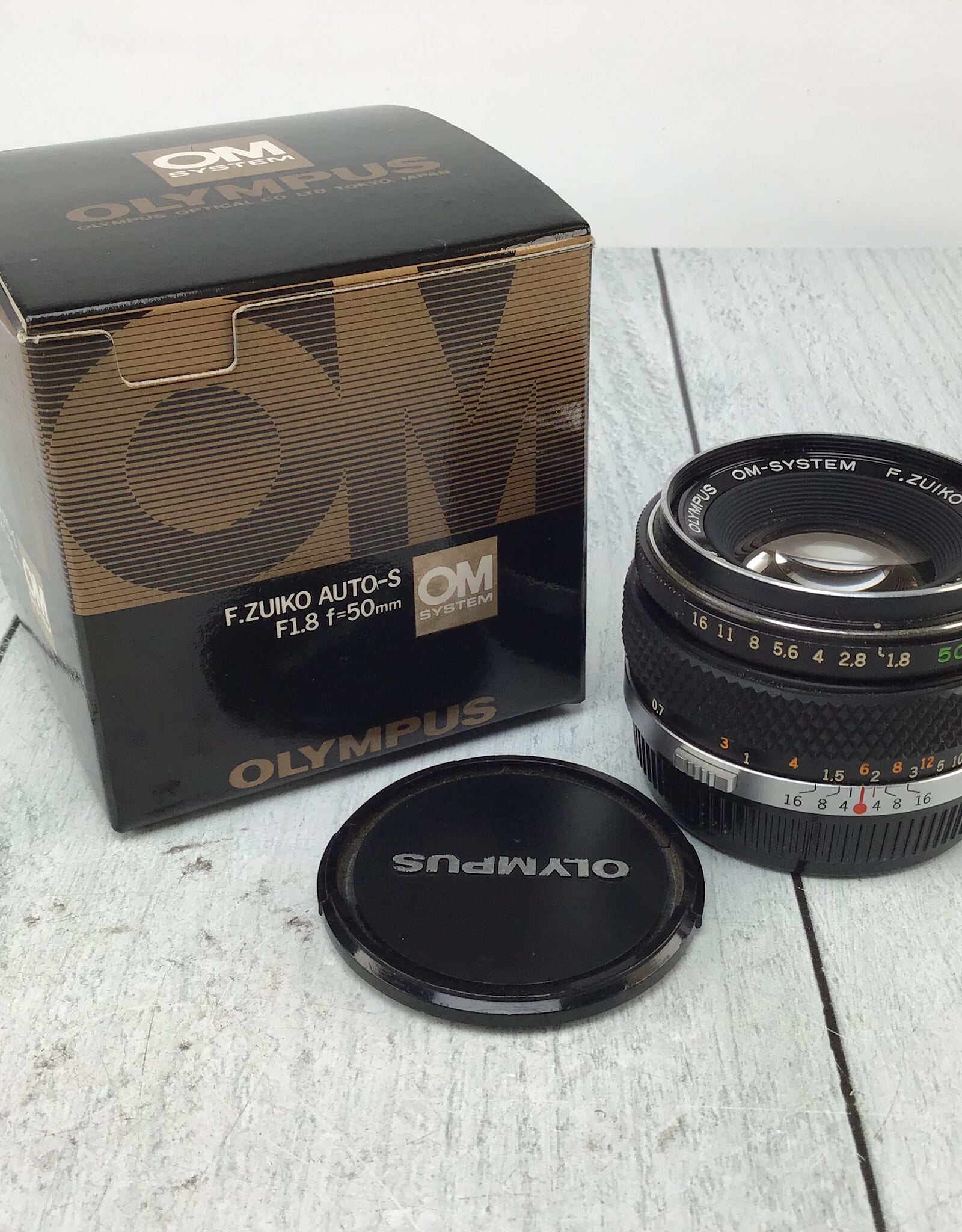 OLYMPUS Olympus OM Auto-S 50mm f1.8 Lens in Box Used Good