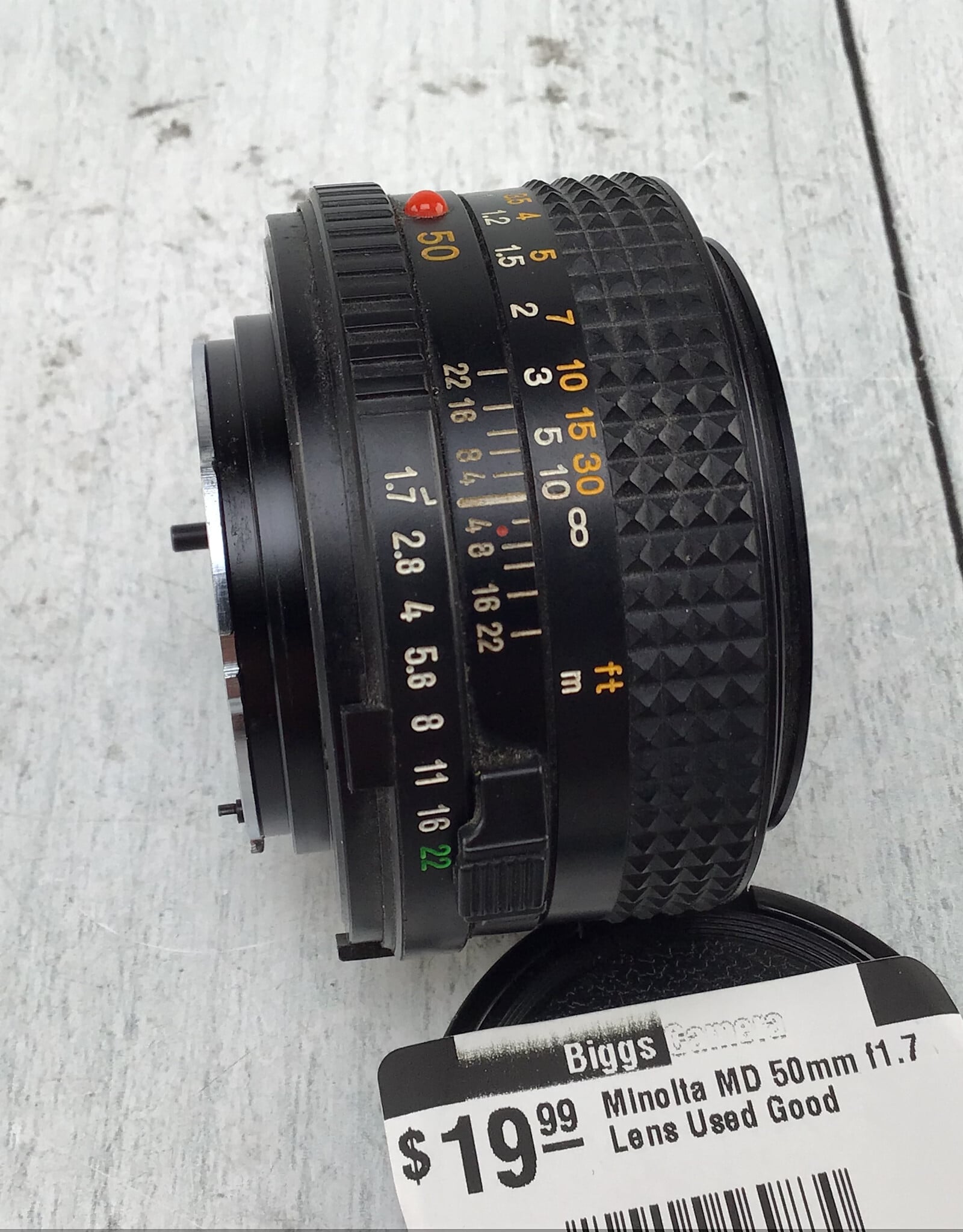 Minolta Minolta MD 50mm f1.7 Lens Used Good