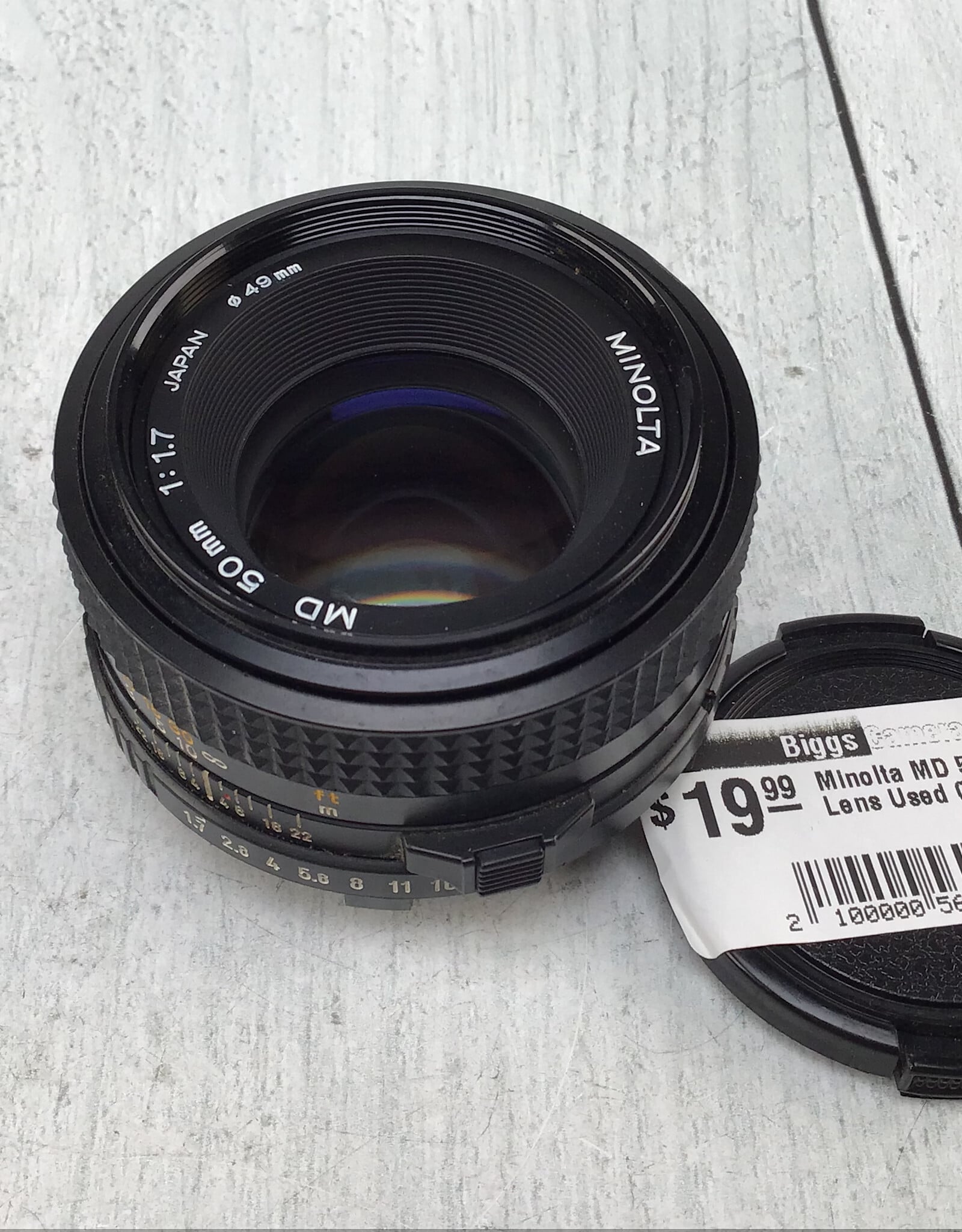 Minolta Minolta MD 50mm f1.7 Lens Used Good