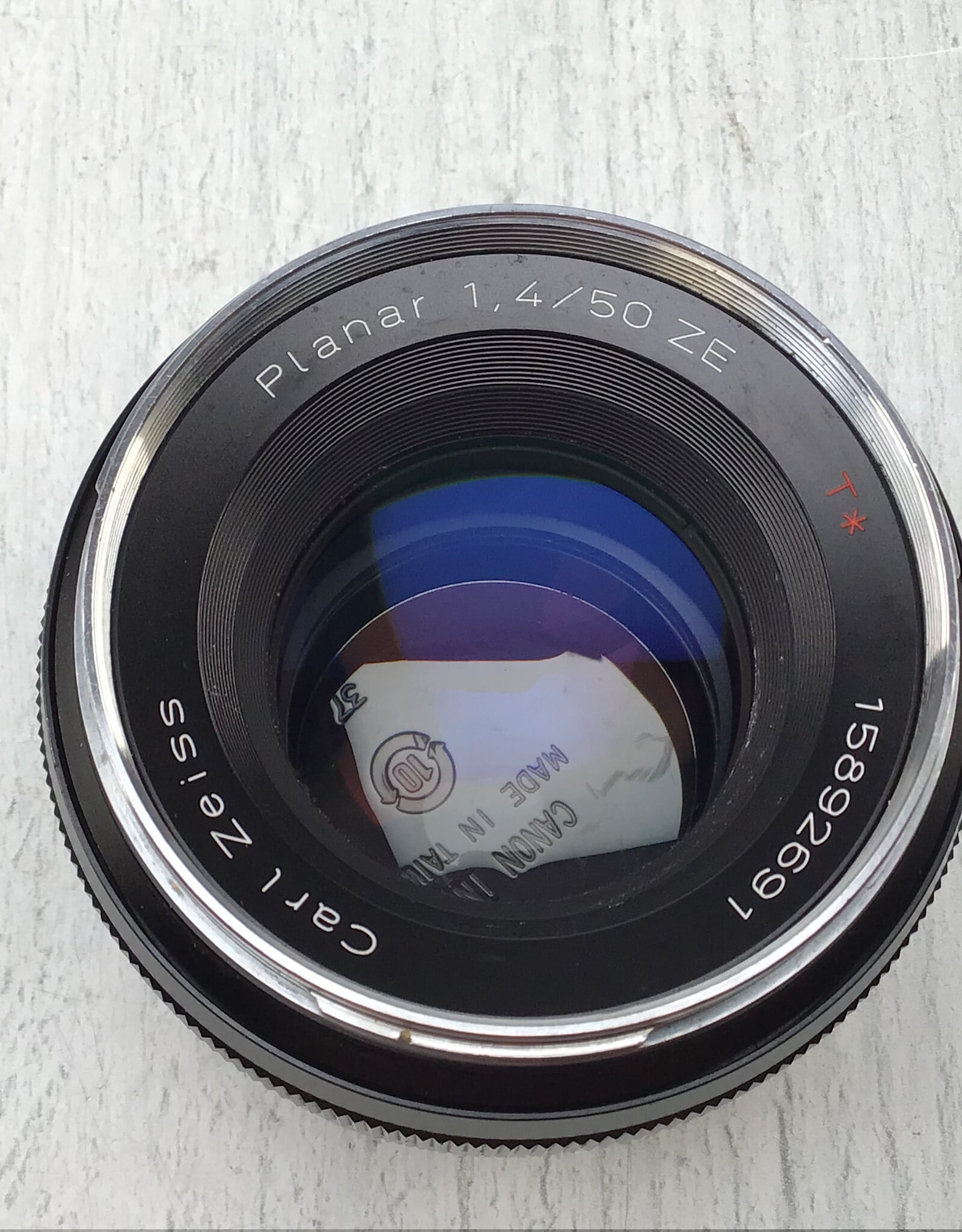 ZEISS Carl Zeiss Planar 50mm f1.4 ZE Lens for Canon EF Used Good