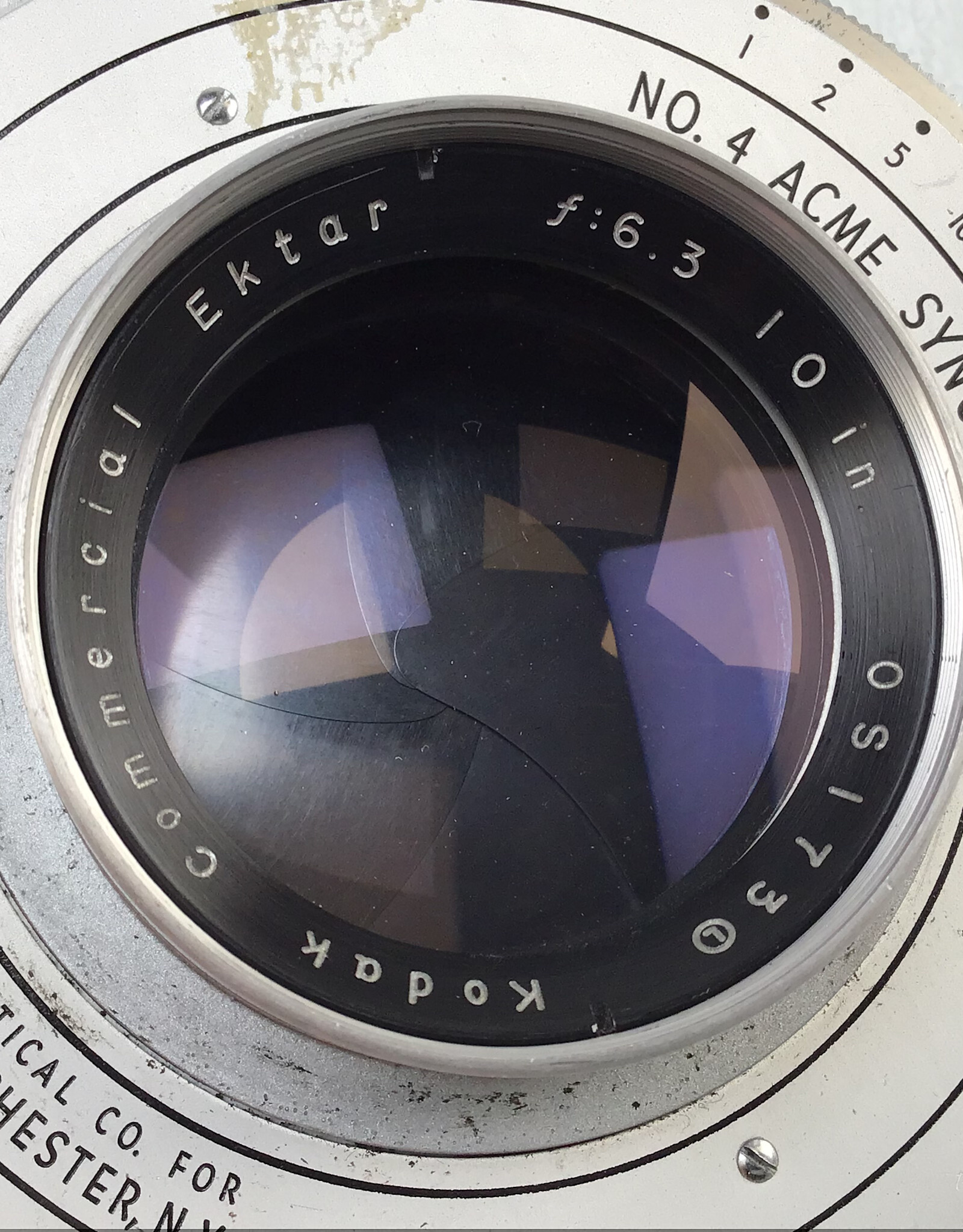 Kodak Commercial Ektar 10" f6.3 Lens Used Good