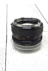 CANON Canon FD 50mm f1.4 Lens Used Fair