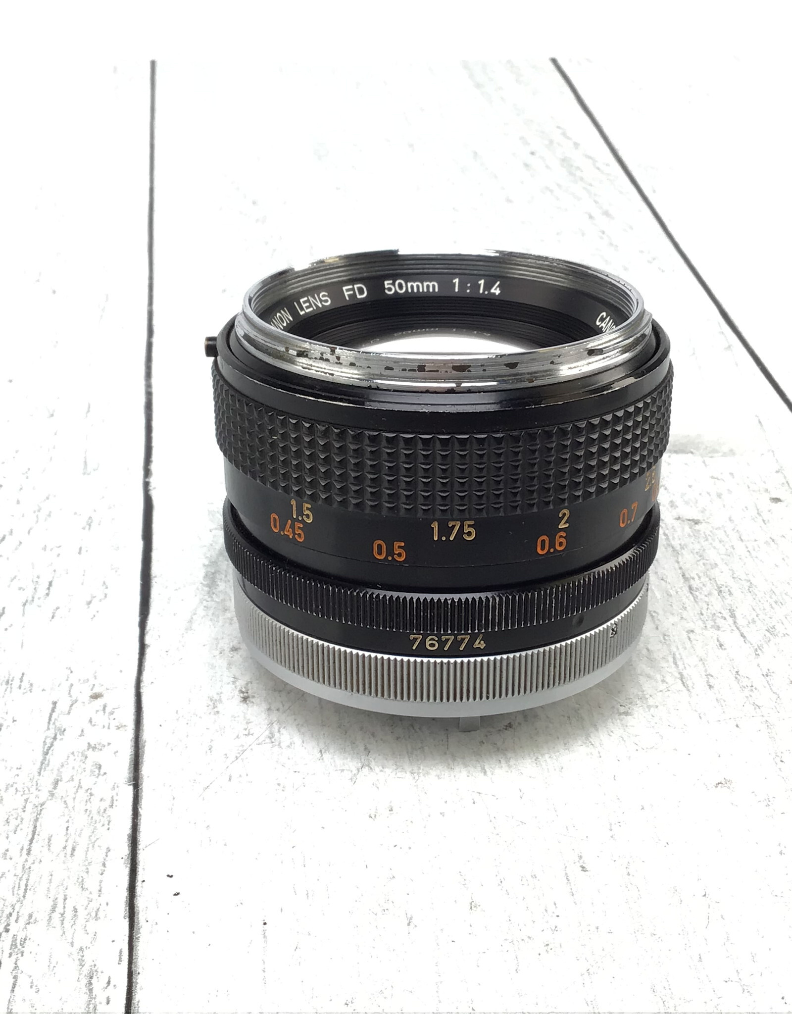 CANON Canon FD 50mm f1.4 Lens Used Fair