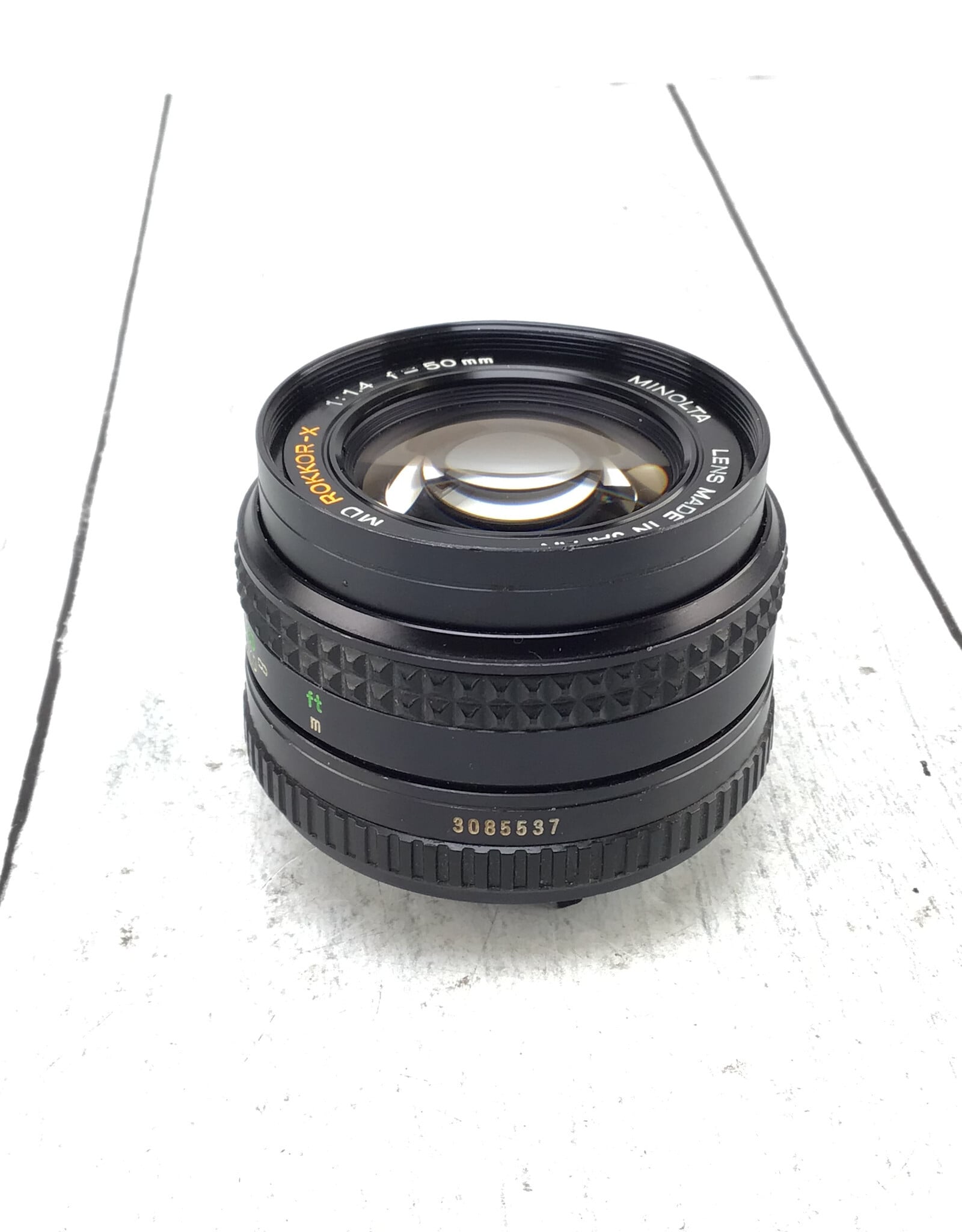Minolta Minolta MD Rokkor-X 50mm f1.4 Lens Haze Used As Is