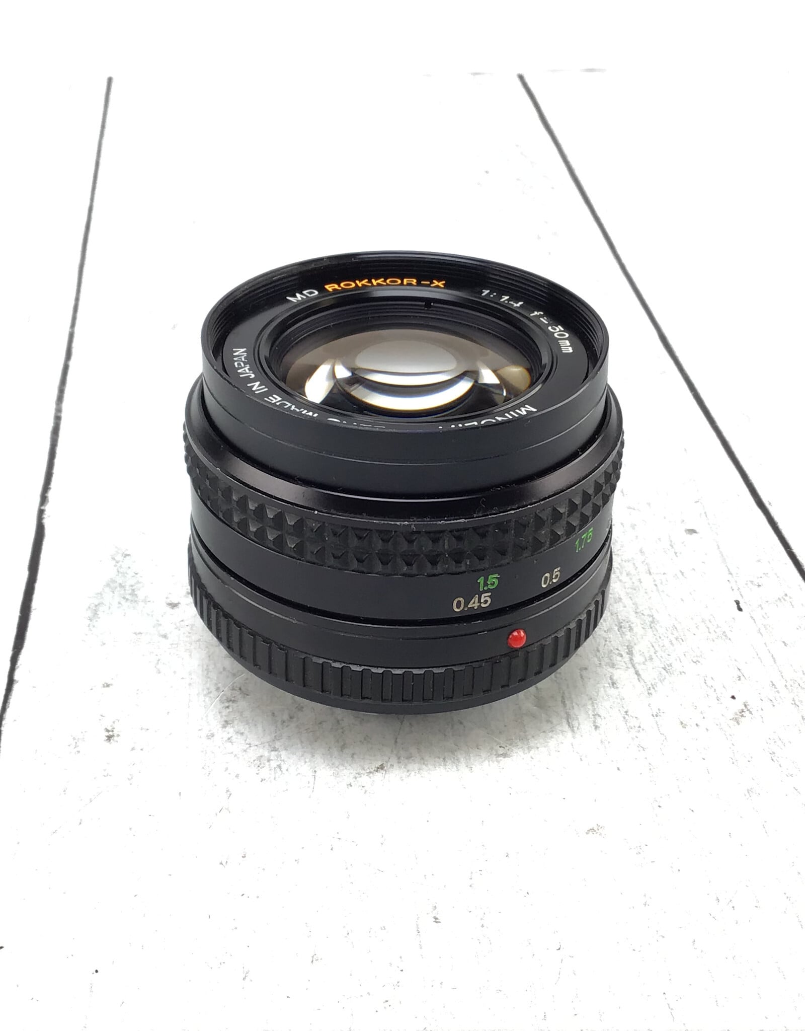 Minolta Minolta MD Rokkor-X 50mm f1.4 Lens Haze Used As Is