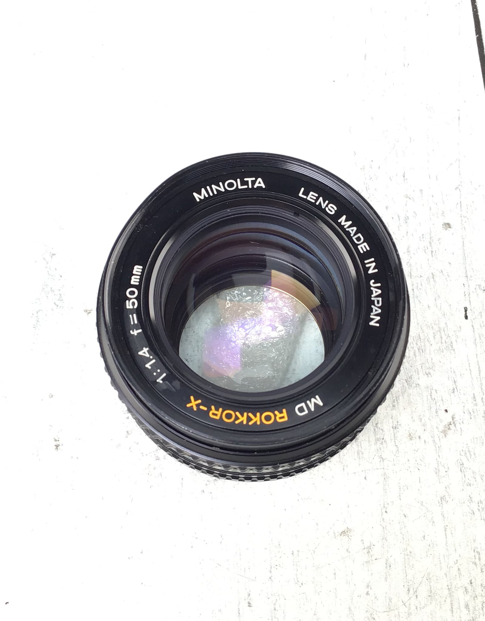 Minolta Minolta MD Rokkor-X 50mm f1.4 Lens Haze Used As Is