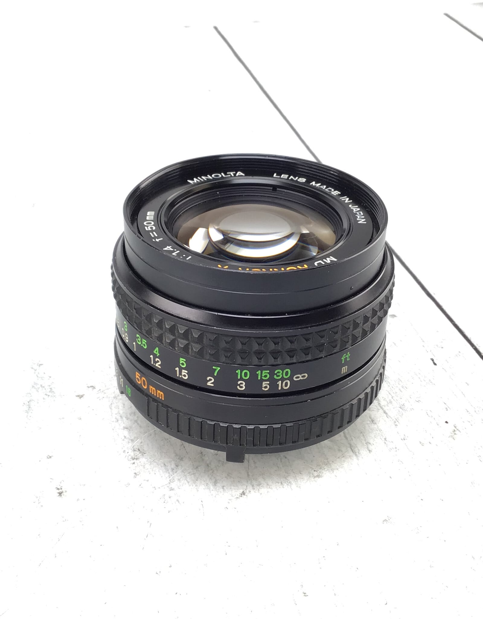 Minolta Minolta MD Rokkor-X 50mm f1.4 Lens Haze Used As Is