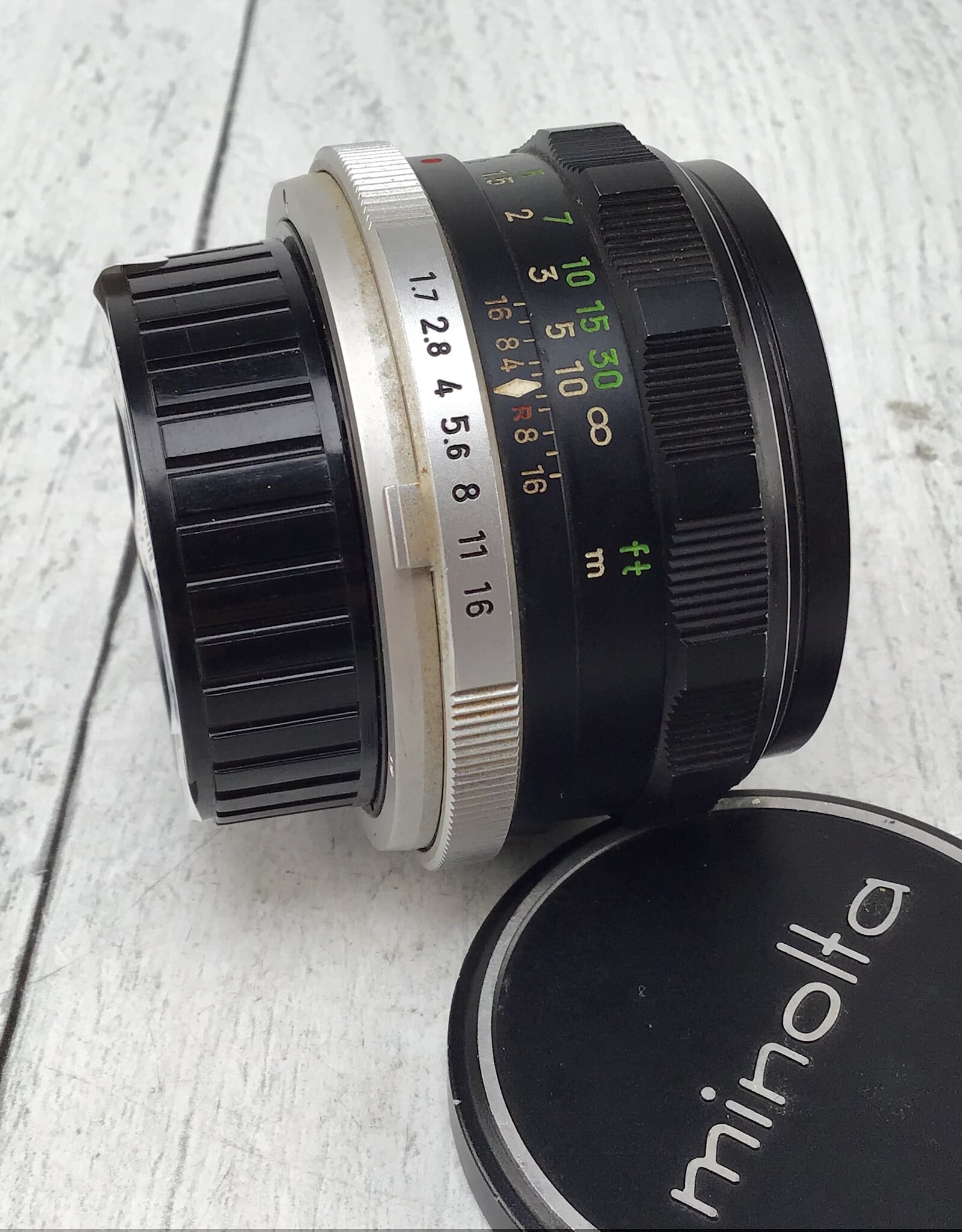 Minolta Minolta Rokkor PF 55mm f1.7 Lens Used Fair