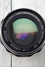 Minolta Minolta Rokkor PF 55mm f1.7 Lens Used Fair