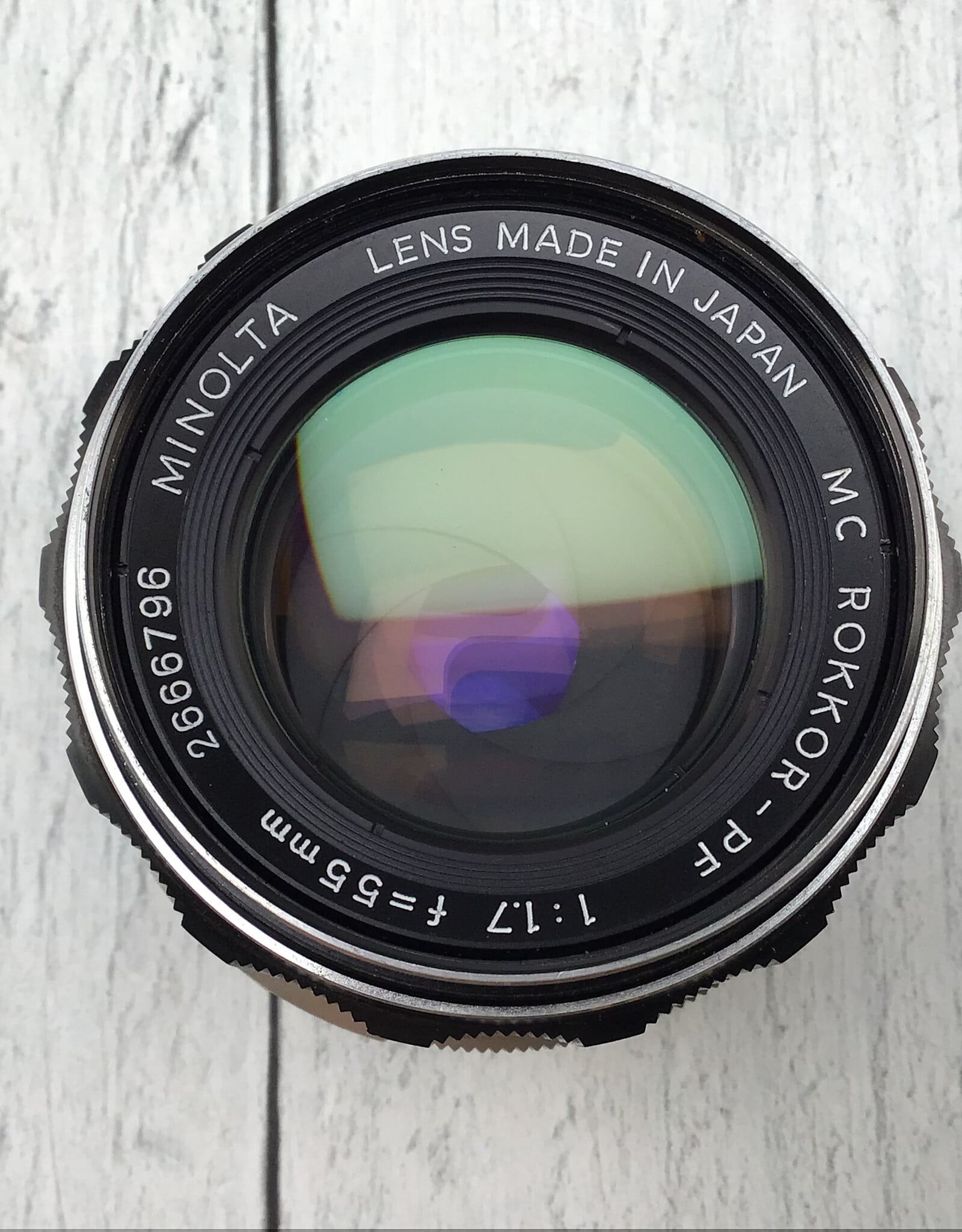 Minolta Minolta Rokkor PF 55mm f1.7 Lens Used Fair