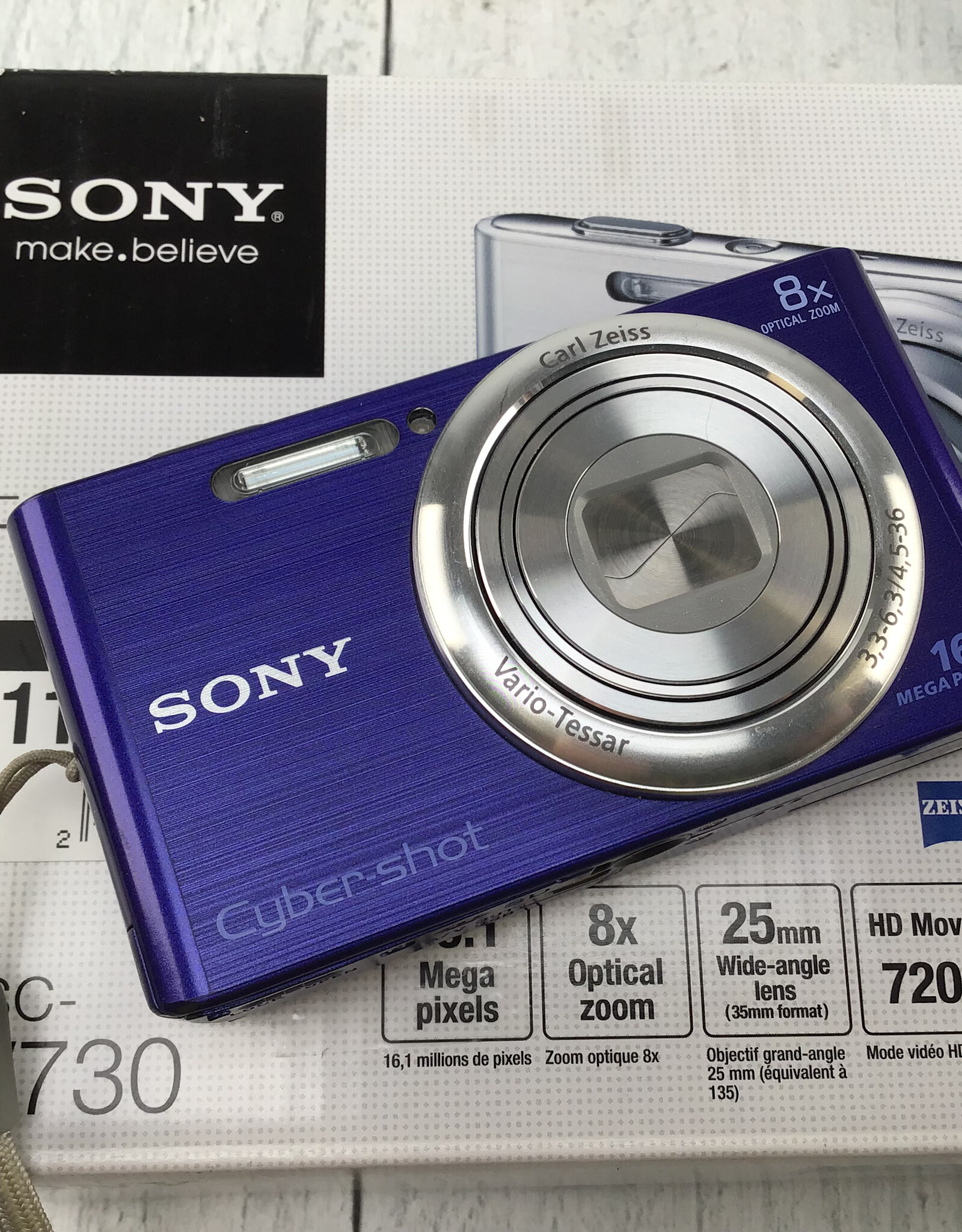 SONY Sony Cyber-shot DSC-W730 Blue Camera Used in Box EX