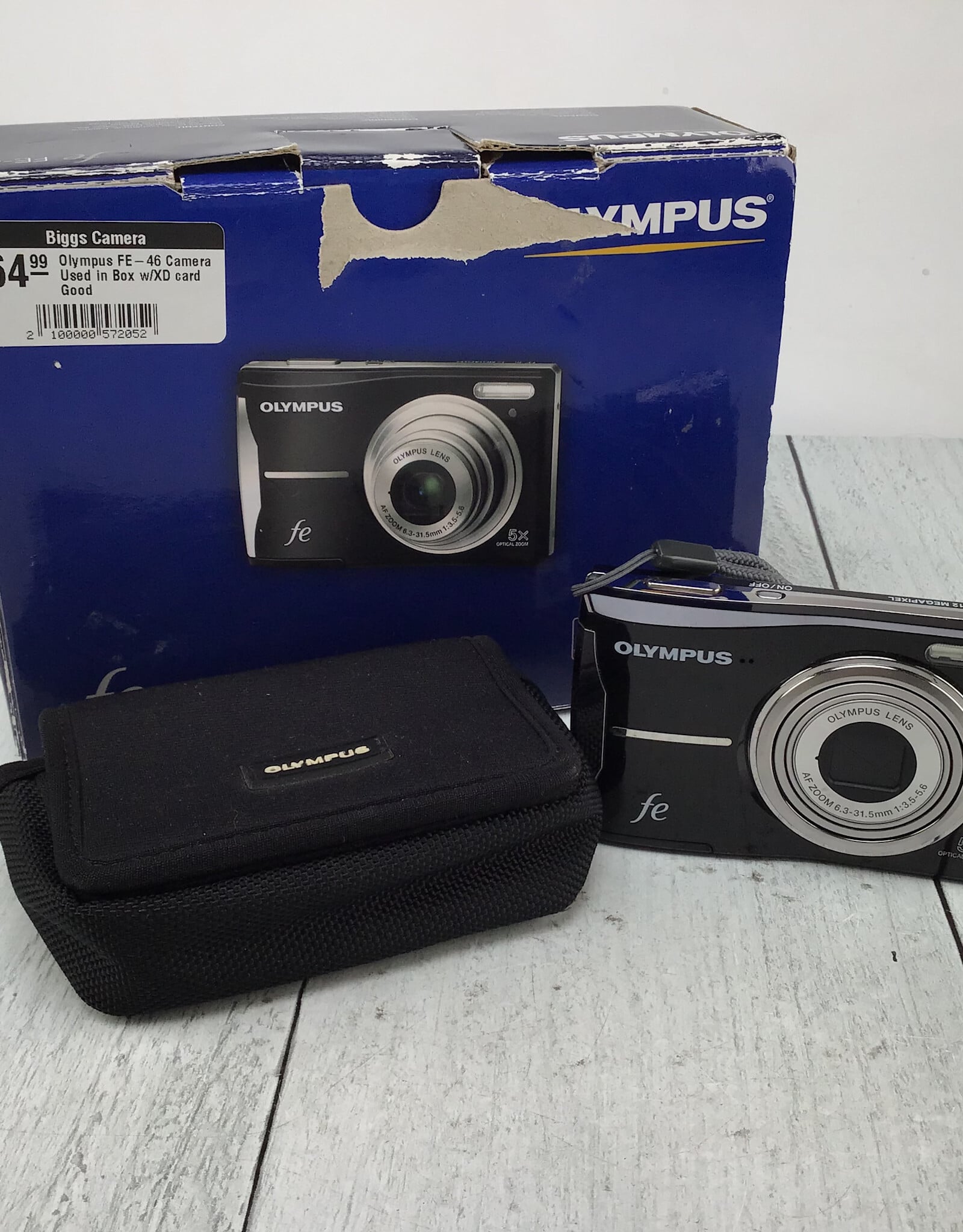 OLYMPUS Olympus FE-46 Camera Used in Box w/XD card Good