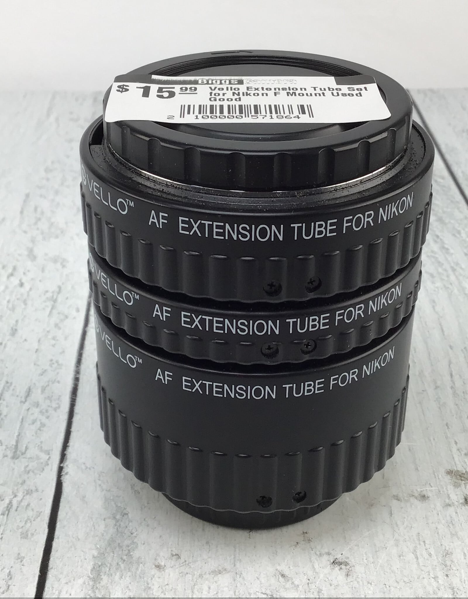 Vello Extension Tube Set for Nikon F Mount Used Good