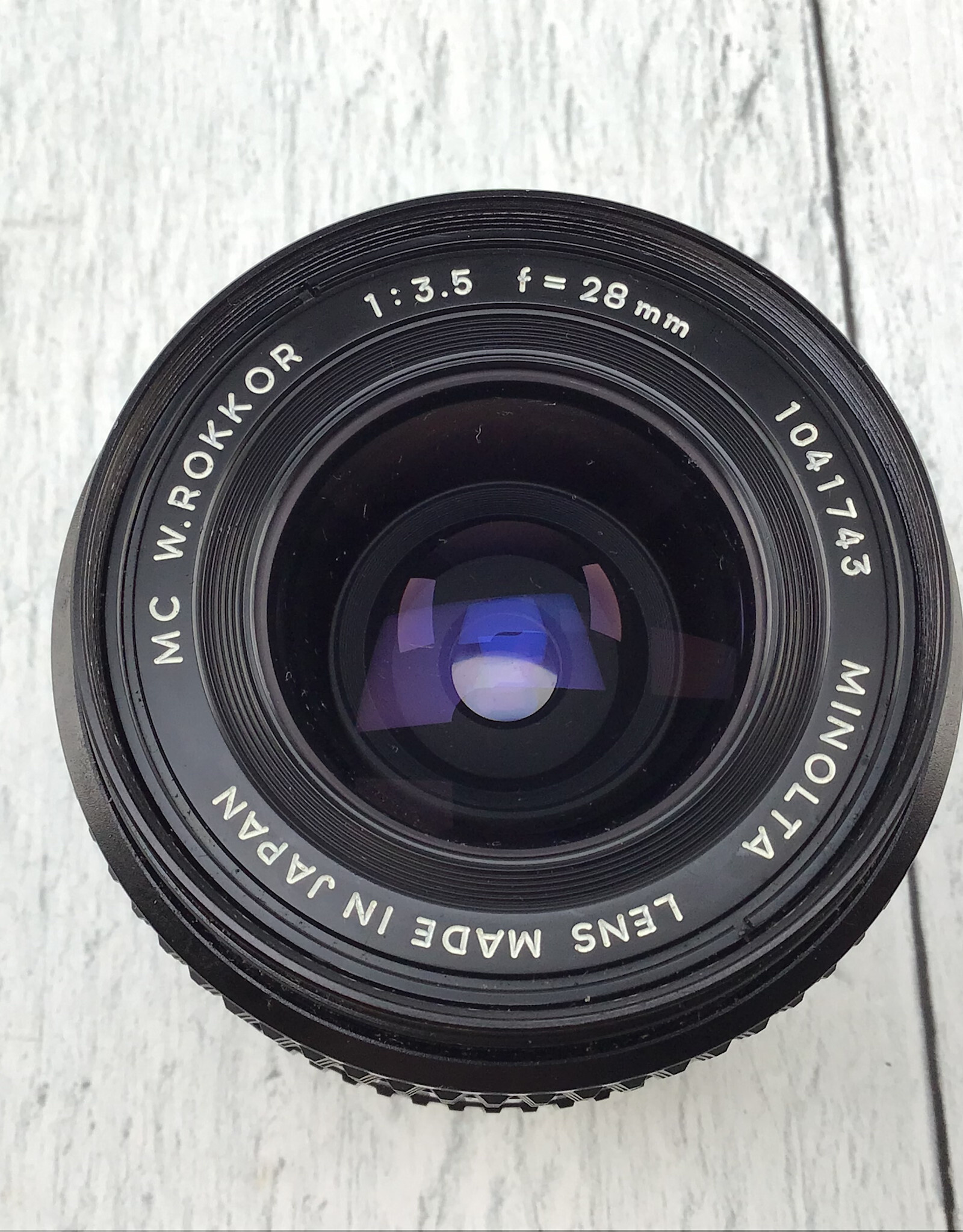 Minolta Minolta MC W.Rokkor 28mm F3.5 MD Mount Lens Used Fair
