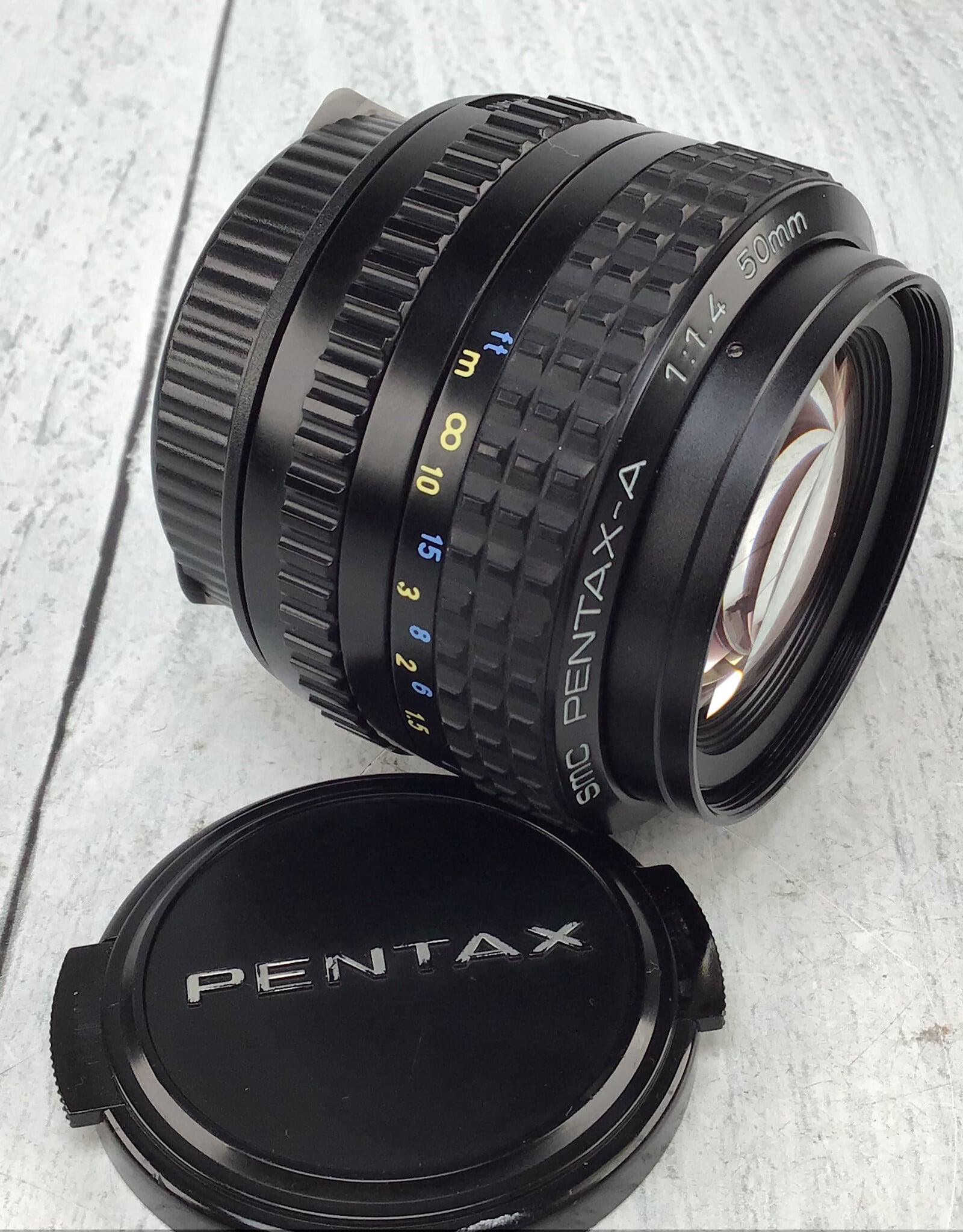 Pentax Pentax SMC K Mount Pentax-A 50mm F1.4 Lens Used Good