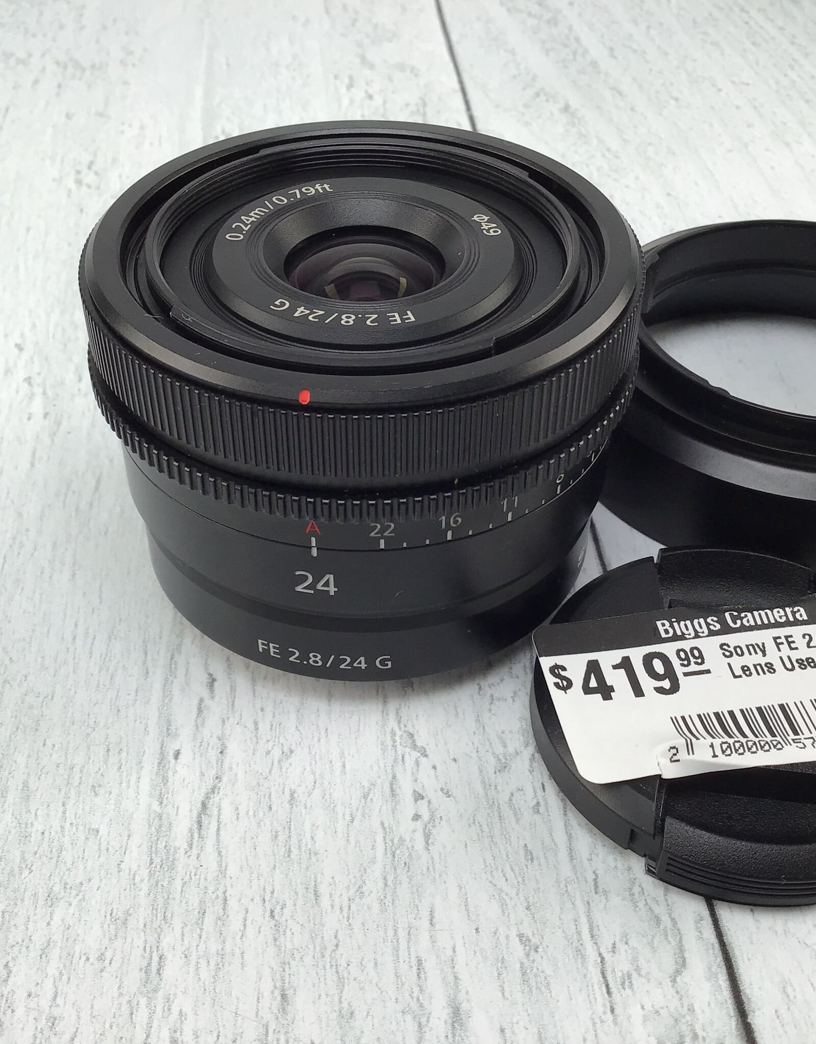 SONY Sony FE 24mm f2.8 G Lens Used Good