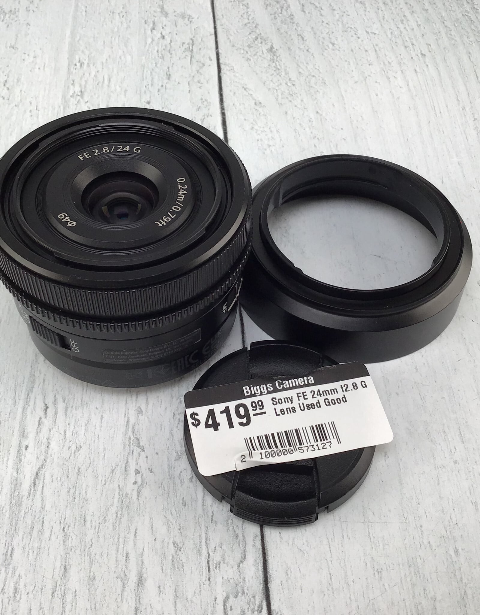 SONY Sony FE 24mm f2.8 G Lens Used Good