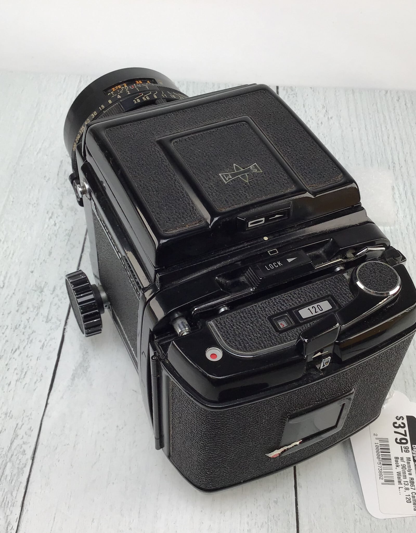 MAMIYA Mamiya RB67 Camera w/ 90mm f3.8, 120 Back, Waist Level Used Fair