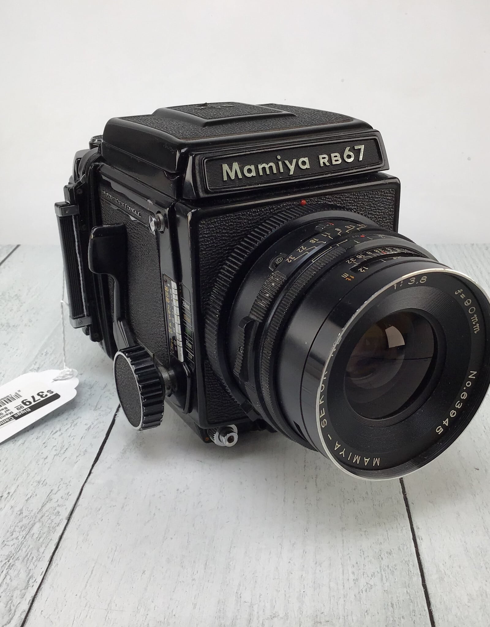 MAMIYA Mamiya RB67 Camera w/ 90mm f3.8, 120 Back, Waist Level Used Fair