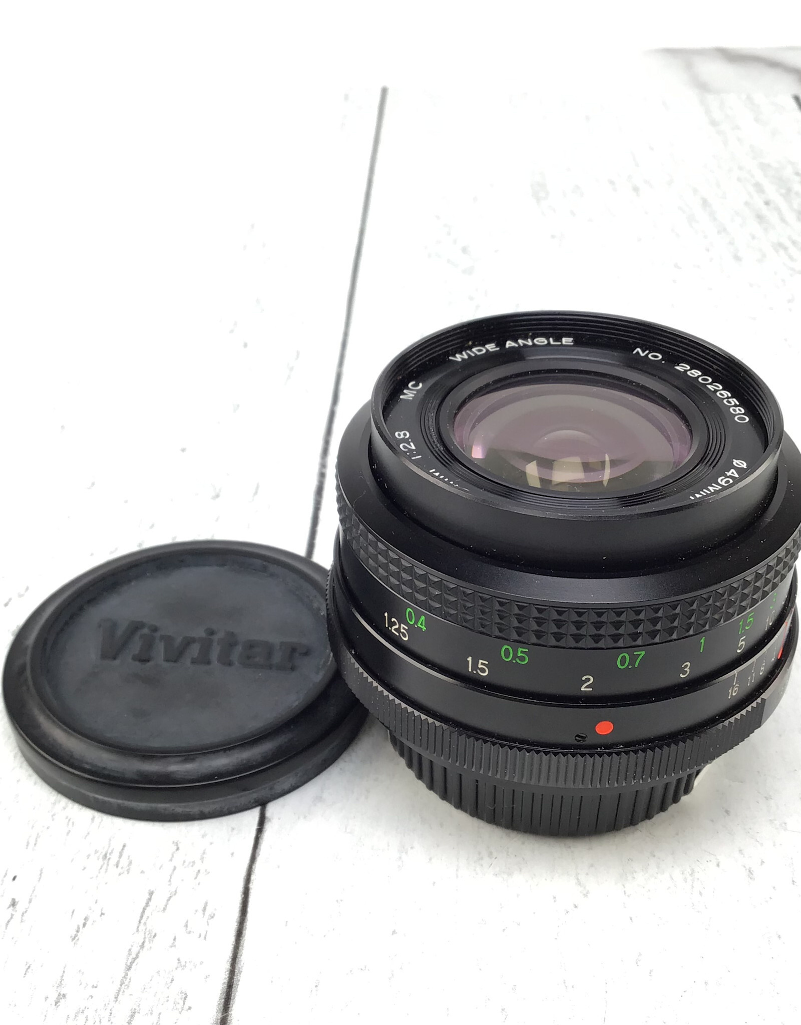 Minolta Vivitar 28mm f2.8 Lens for Minolta MD Used Good