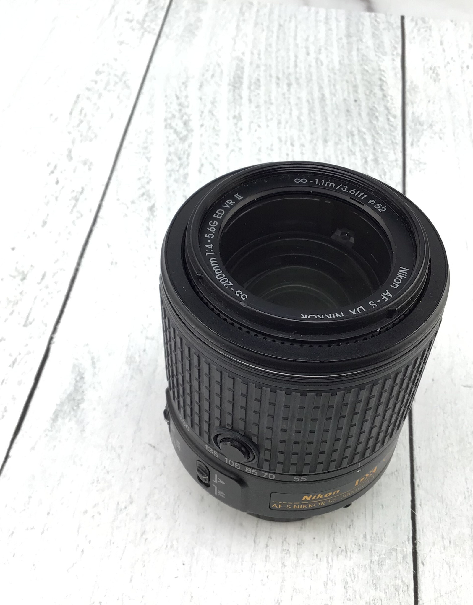 NIKON Nikon DX AF-S Nikkor 55-200mm f4-5.6G VR II Lens Used Good