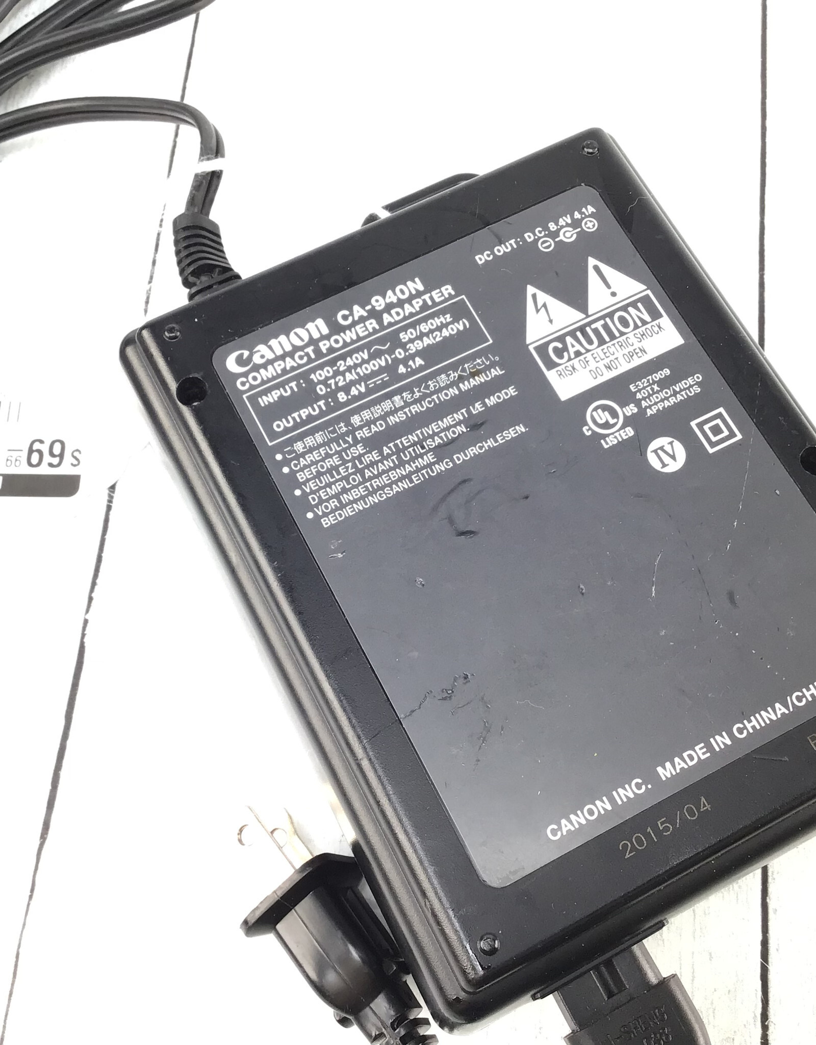 CANON Canon CA-940N Power Adapter for C100 Mark II, C300 Used Good