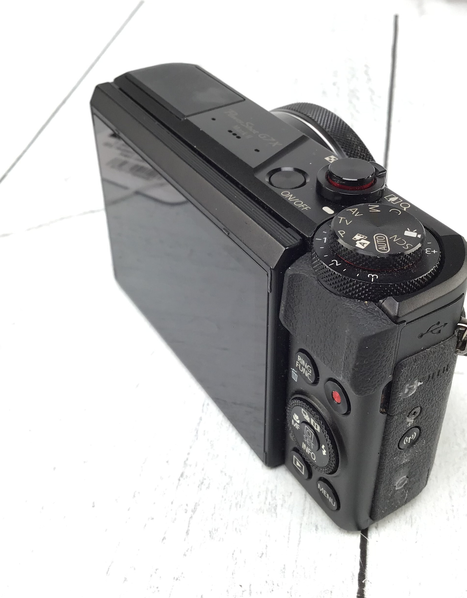 CANON Canon G7X Mark II Camera Cracked LCD Screen Used BGN