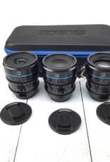 Sirui Night Walker Lens Set 24mm, 35mm, 55mm T1.2 for Sony E Used Good