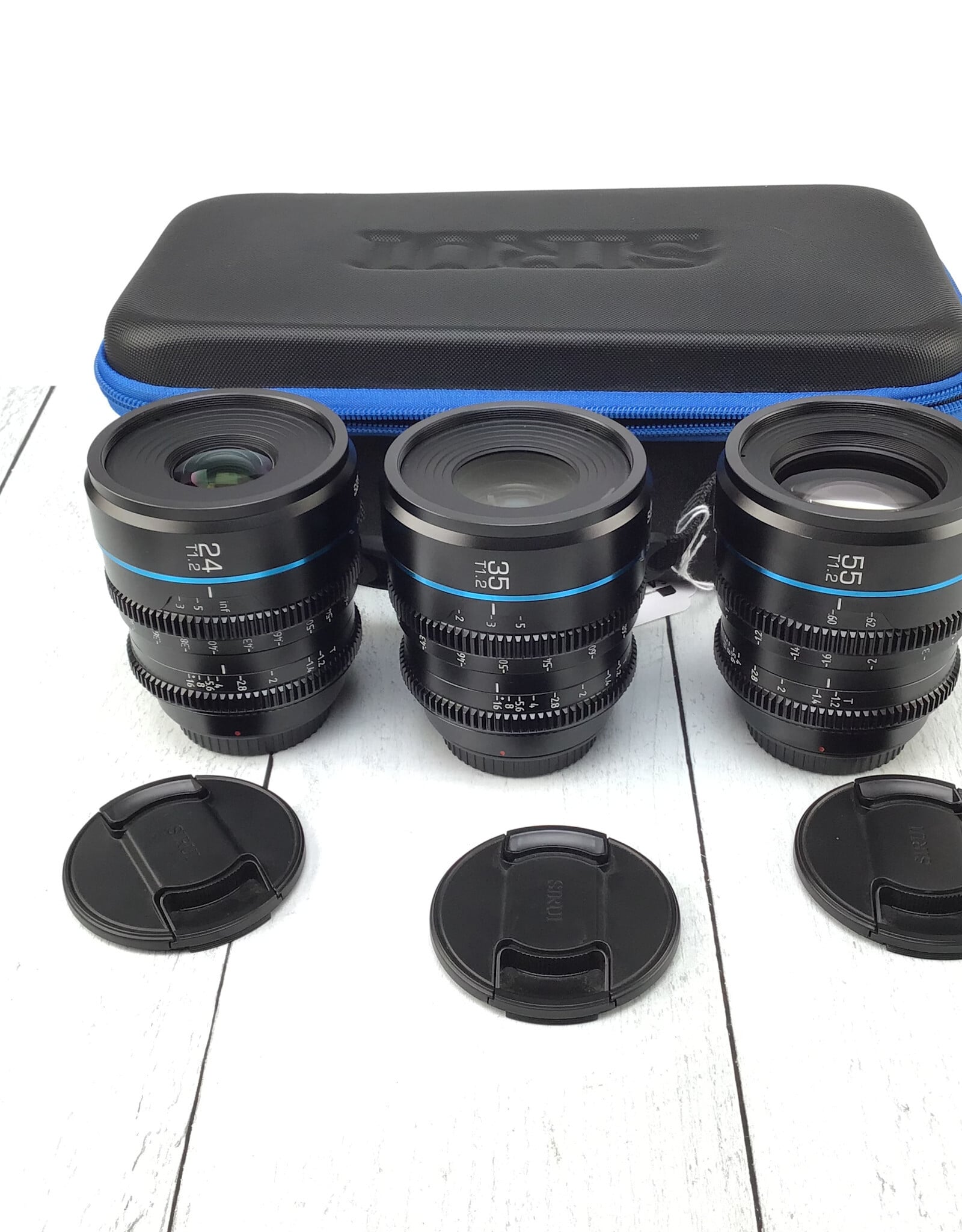 Sirui Night Walker Lens Set 24mm, 35mm, 55mm T1.2 for Sony E Used Good