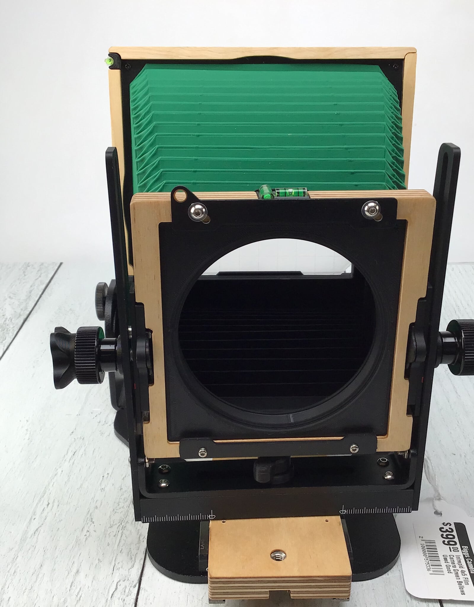 Intrepid Intrepid 4x5 Film Camera Green Bellows Used Good