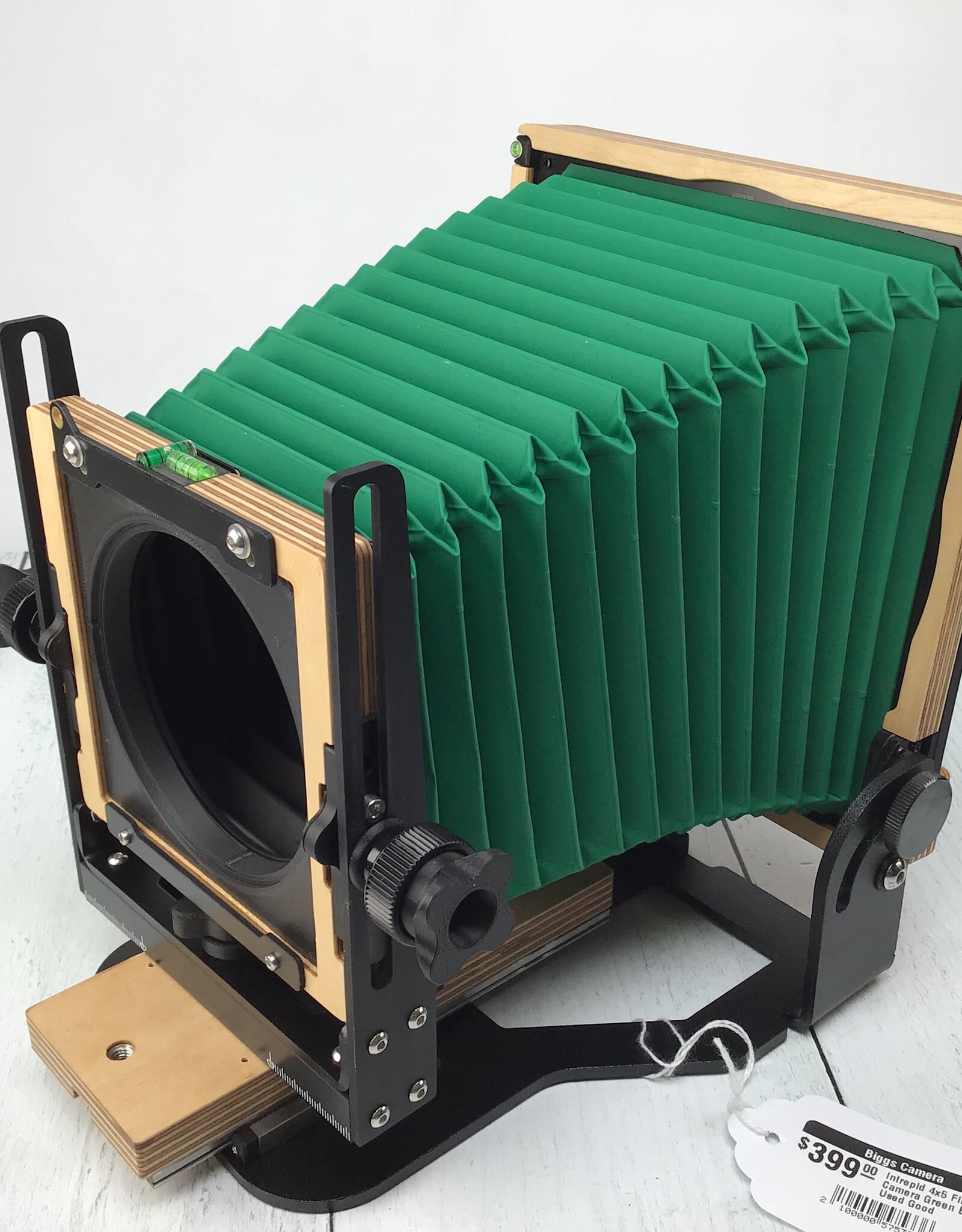 Intrepid Intrepid 4x5 Film Camera Green Bellows Used Good