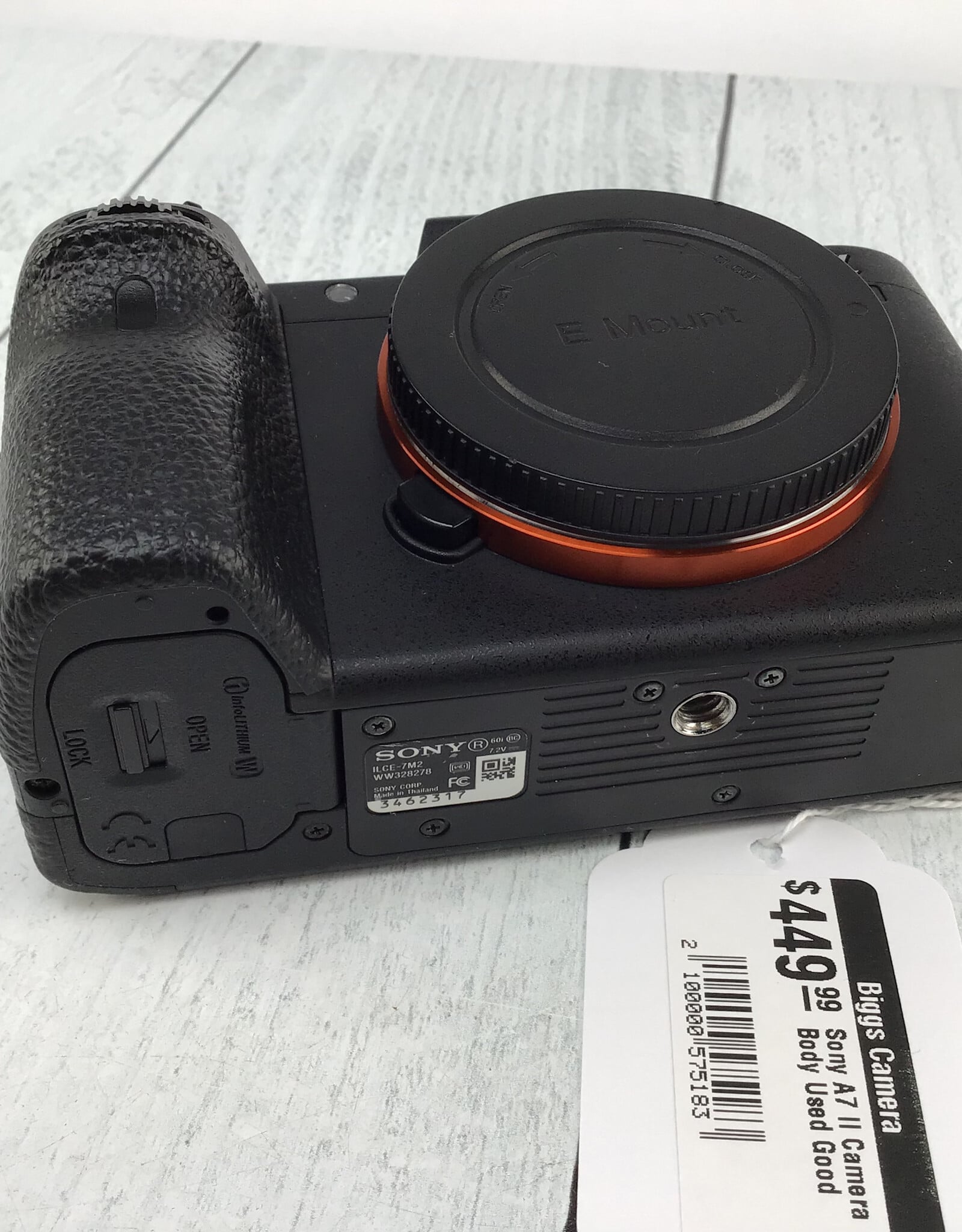 SONY Sony A7 II Camera Body Used Good