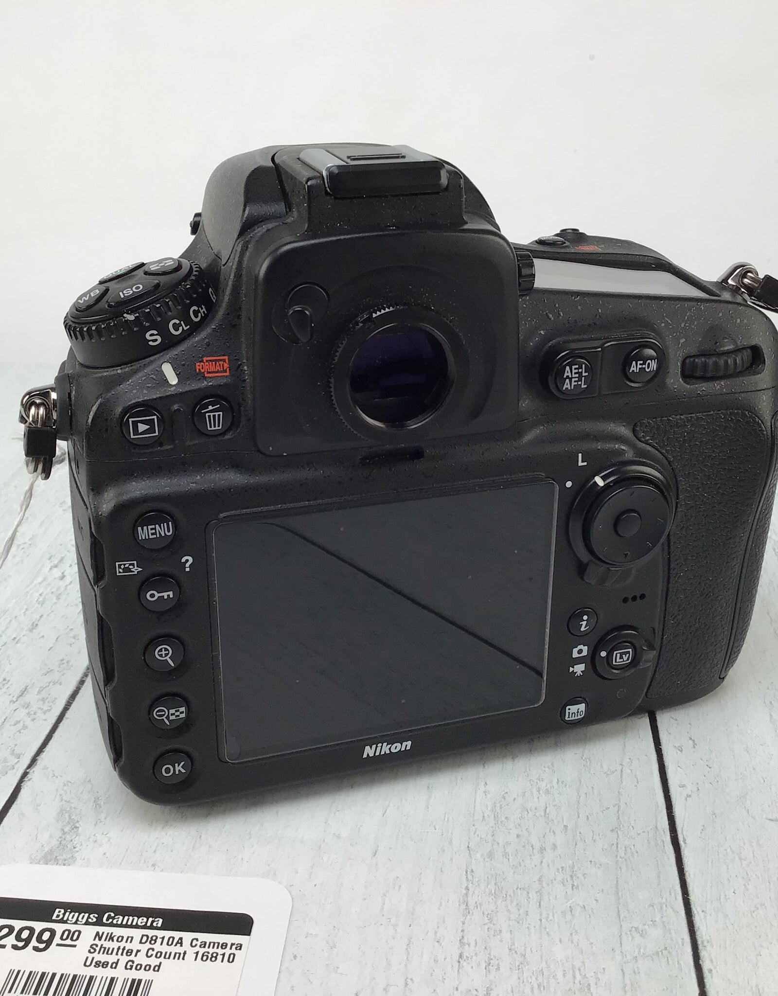 NIKON Nikon D810A Camera Shutter Count 16810 Used Good