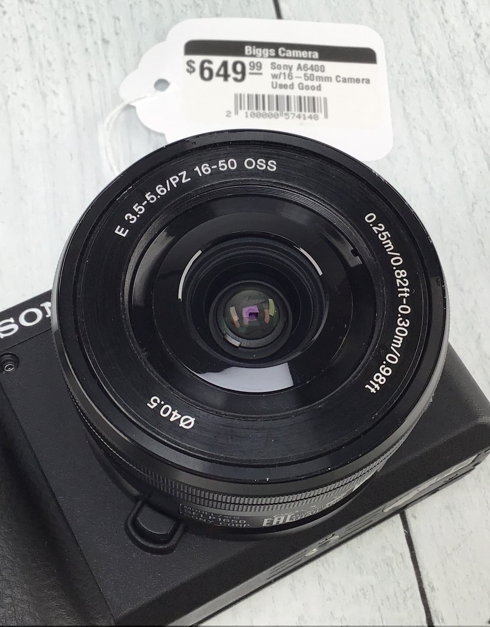SONY Sony A6400 w/16-50mm Camera Used Good