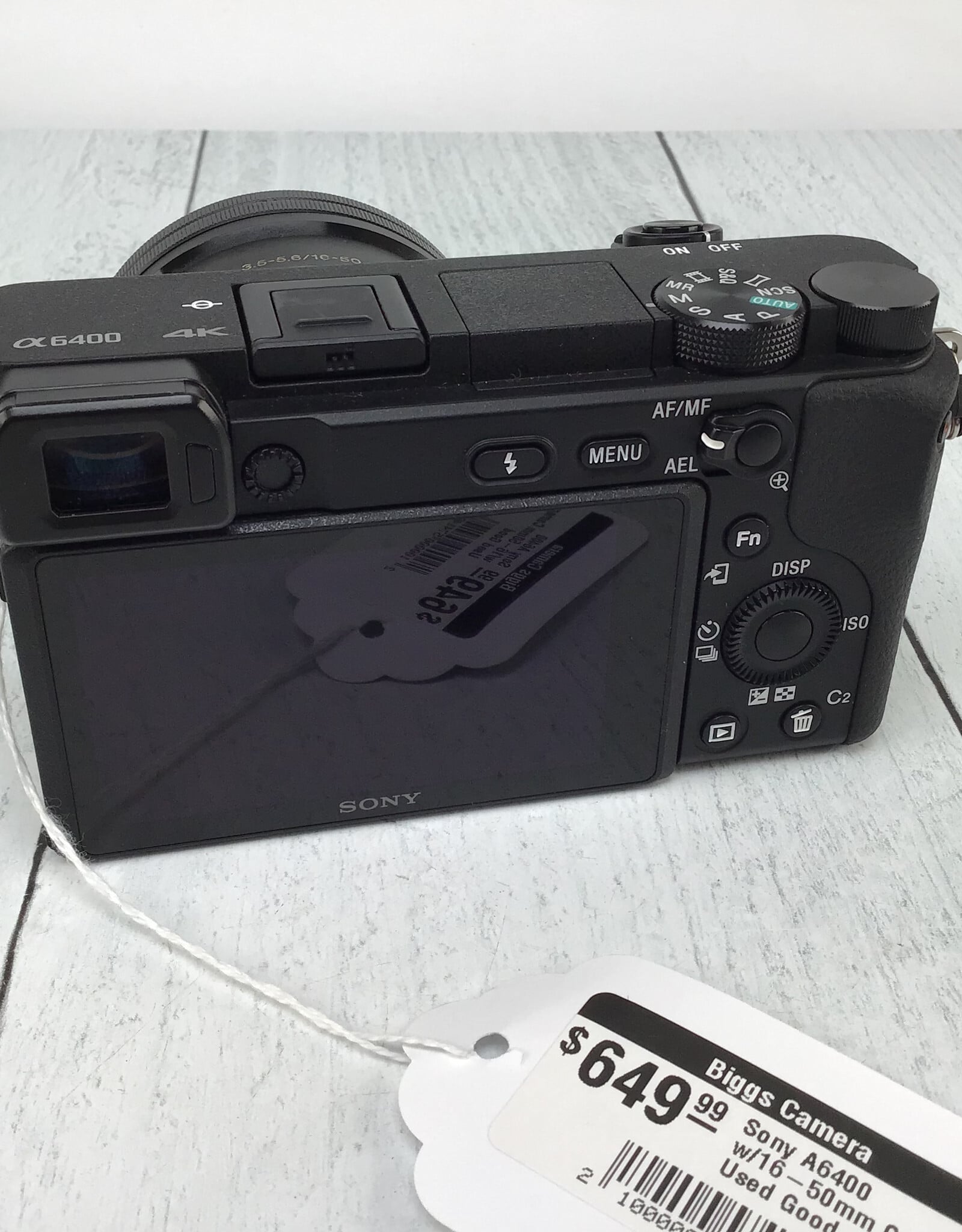 SONY Sony A6400 w/16-50mm Camera Used Good
