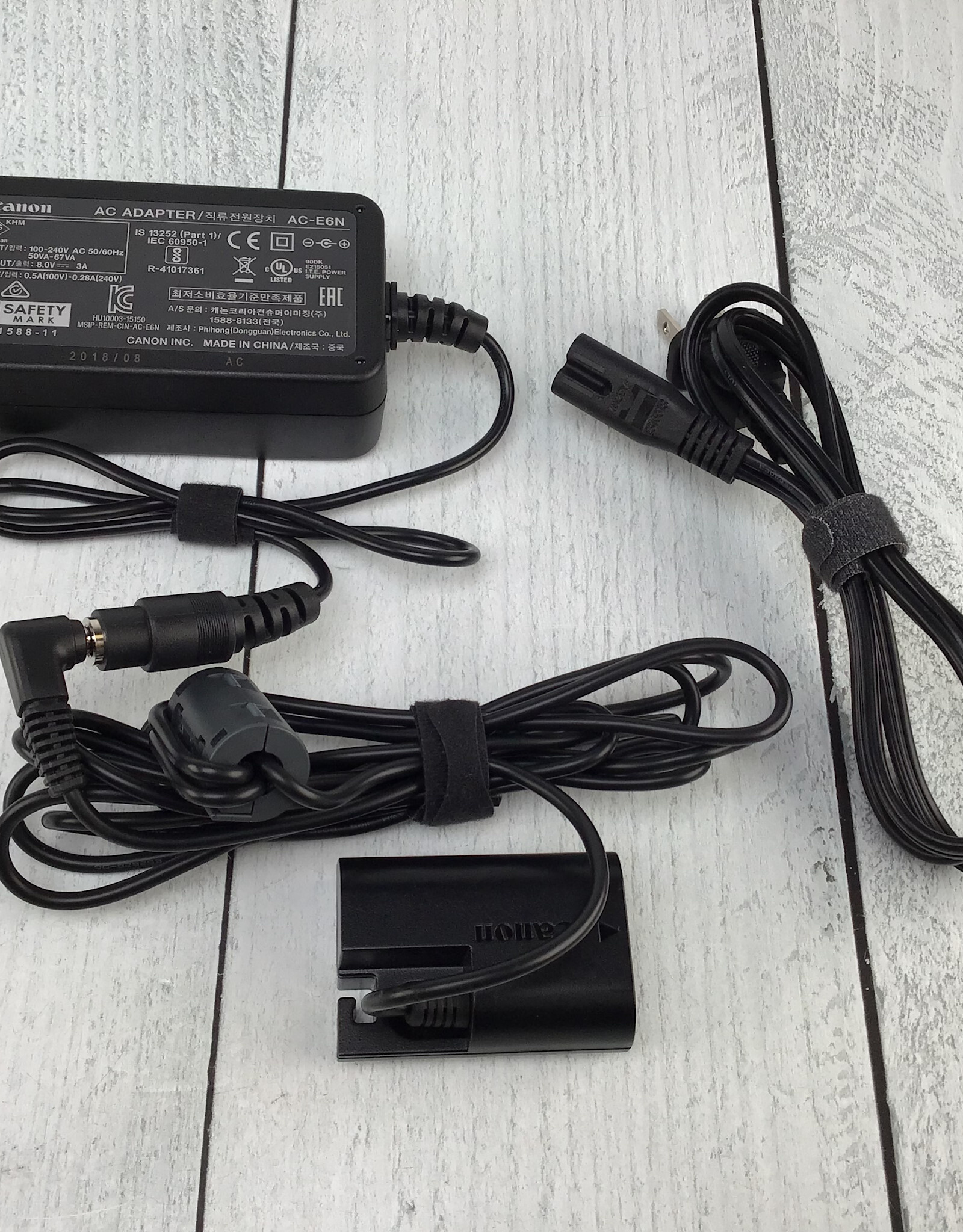 CANON Canon AC Adapter AC-E6N w/ Coupler DR-E6 Used Good