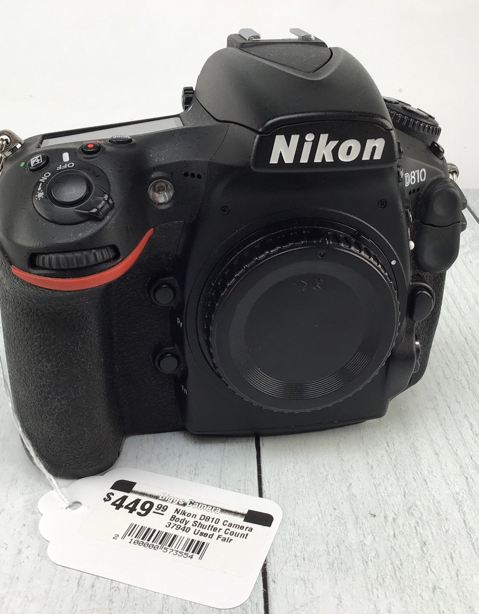 NIKON Nikon D810 Camera Body Shutter Count 37940 Used Fair